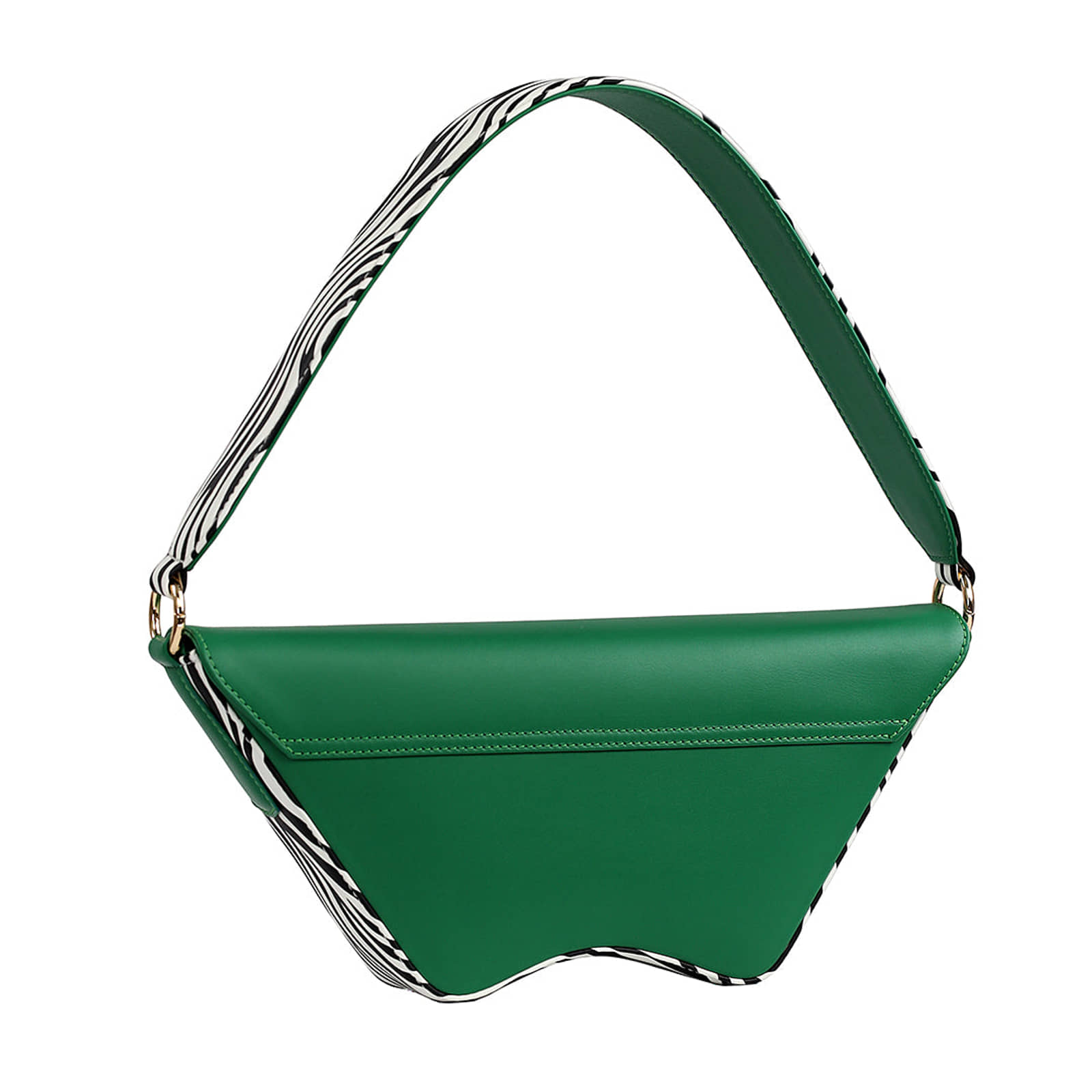 Nadira - Green x Zebra - Shoulder Bag made by ALIEL