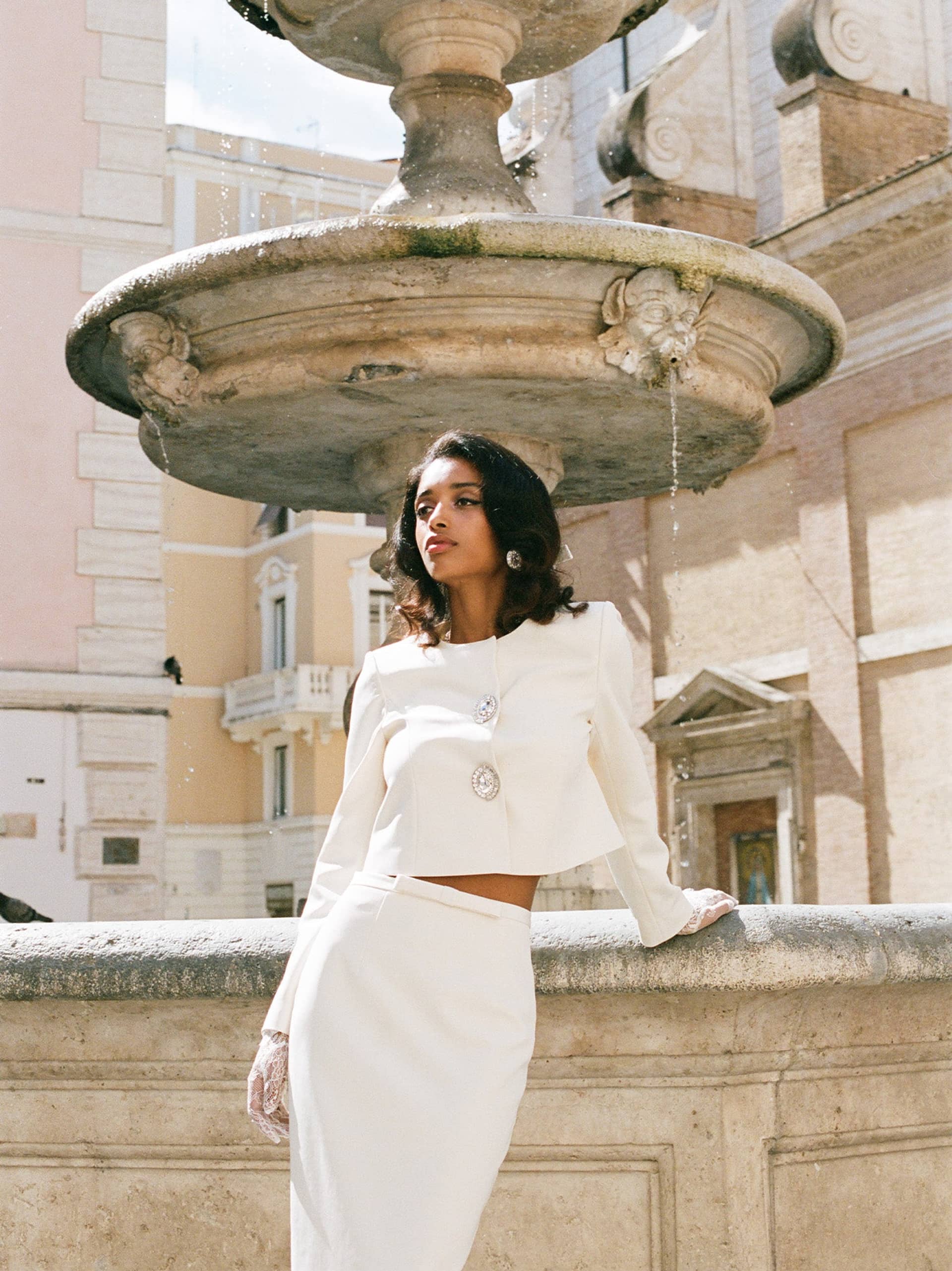 Claira Skirt (Off White) made by Nana Jacqueline