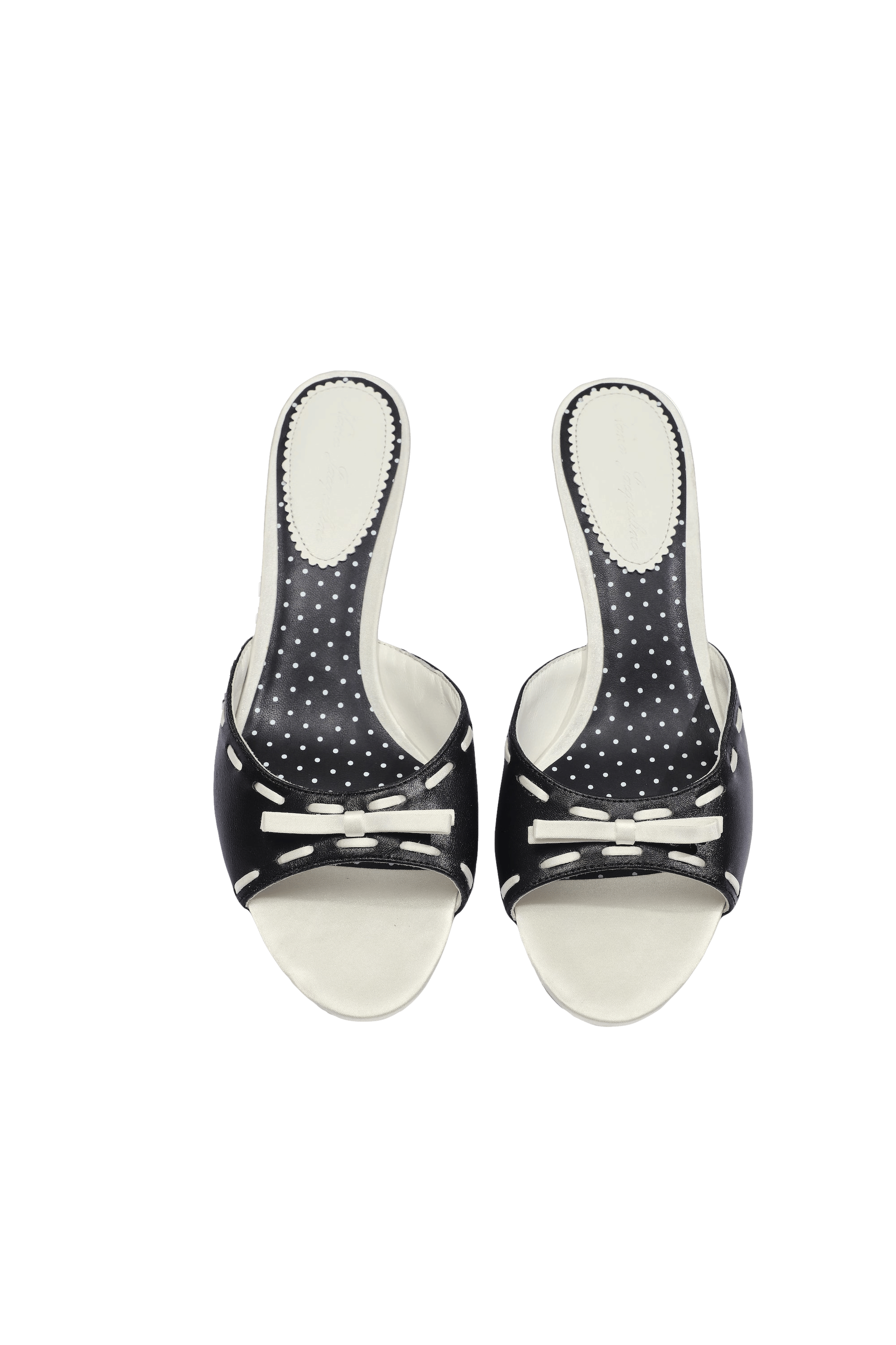 Paulina Bow Heels (Black) (Final Sale) in Black made by Nana Jacqueline