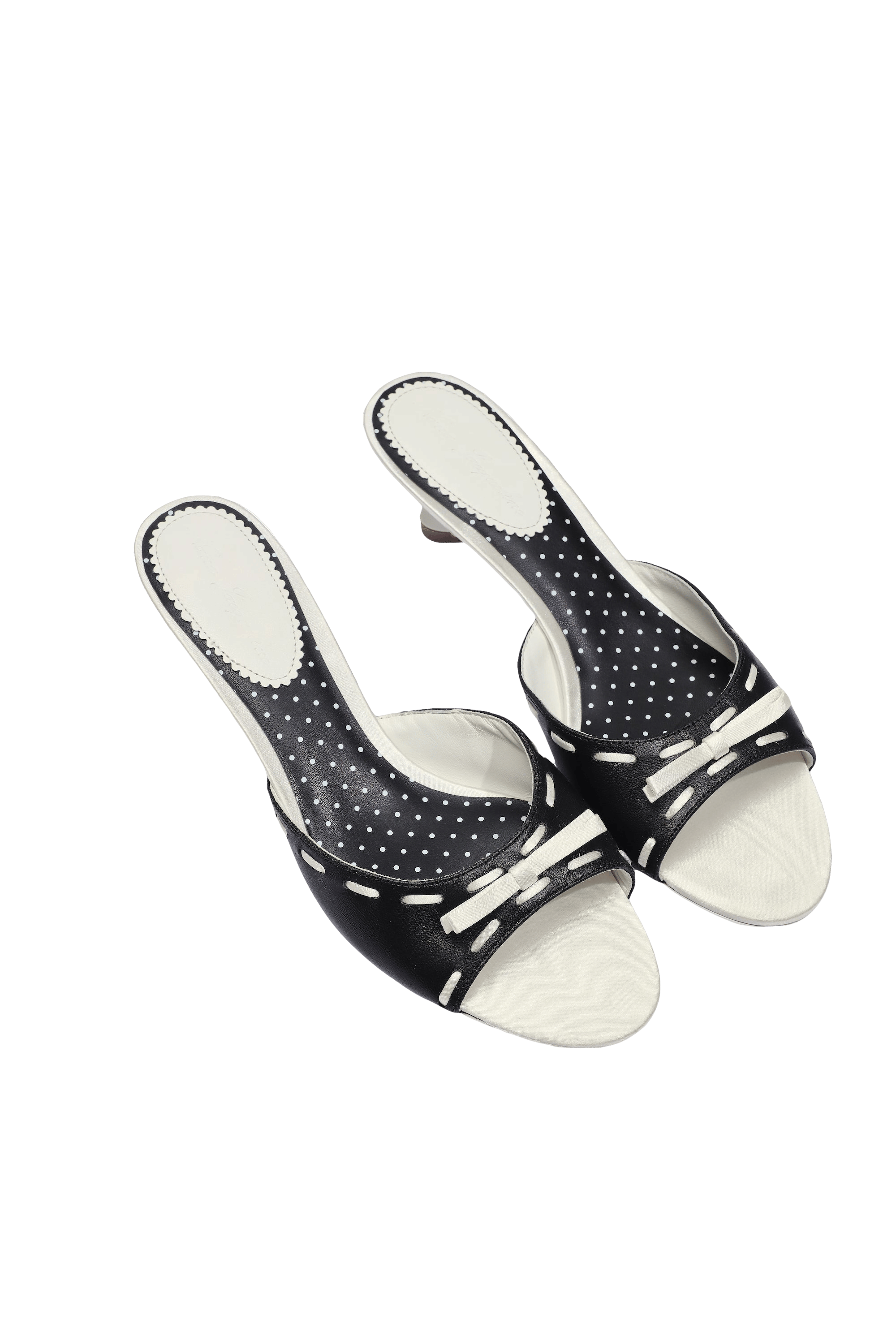 Paulina Bow Heels (Black) (Final Sale) in Black made by Nana Jacqueline