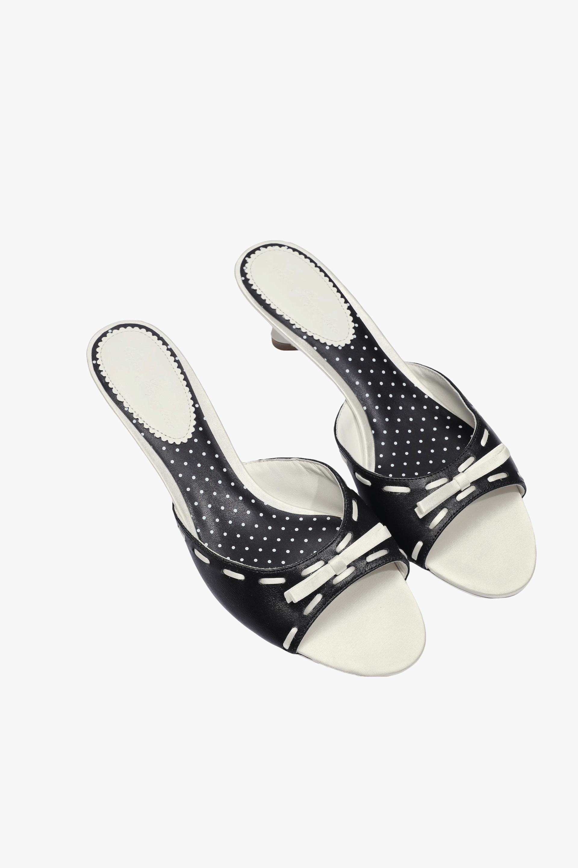 Paulina Bow Heels (Black) (Final Sale) in Black made by Nana Jacqueline