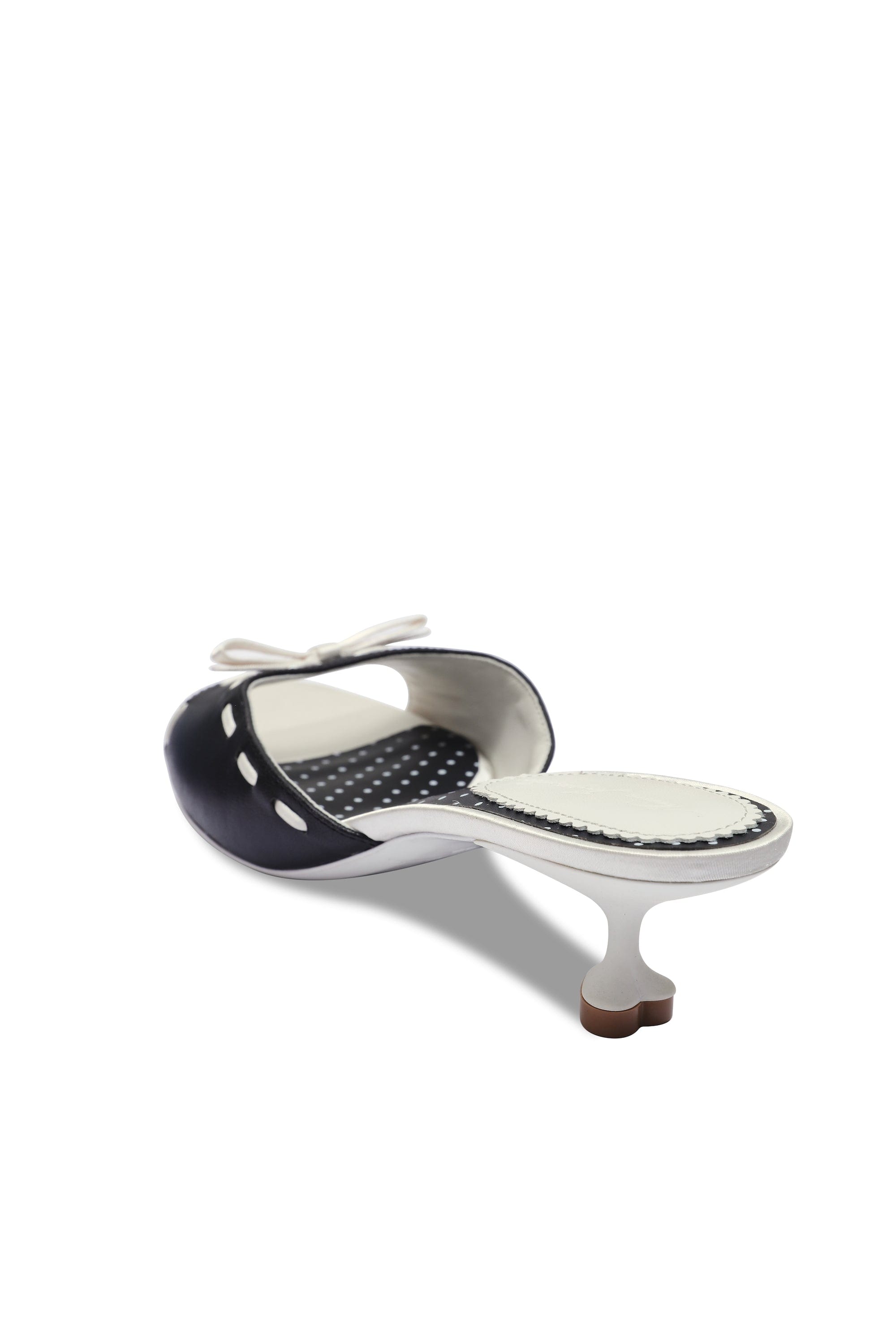 Paulina Bow Heels (Black) (Final Sale) in Black made by Nana Jacqueline