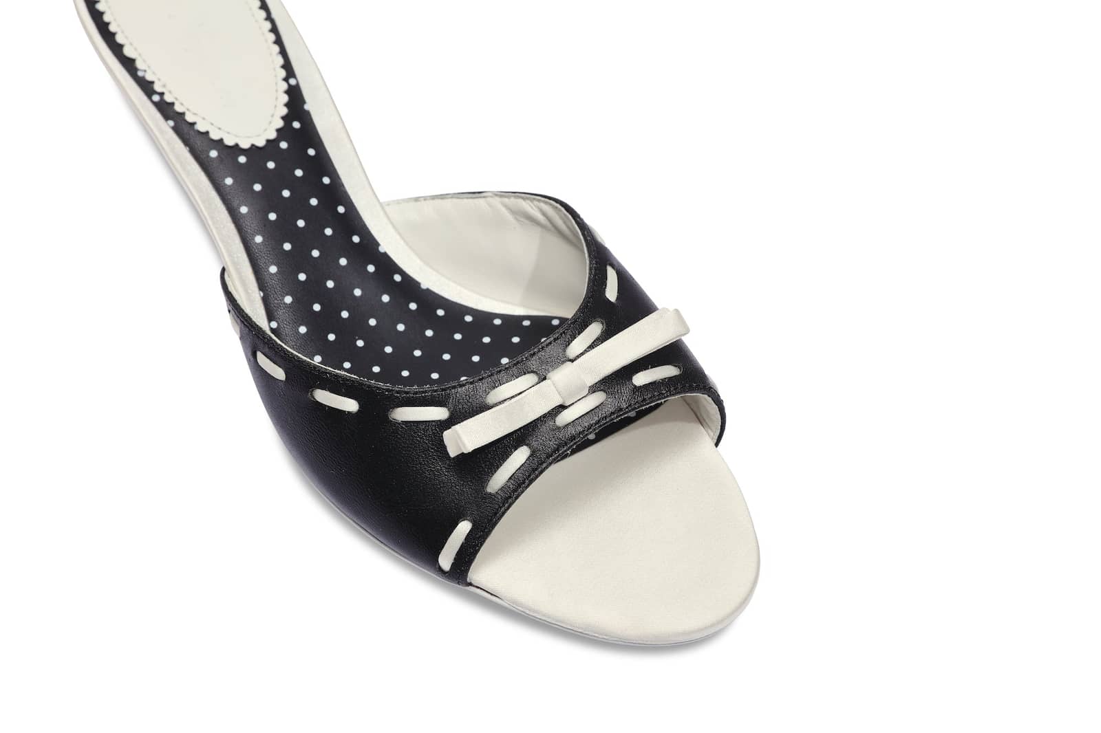 Paulina Bow Heels (Black) (Final Sale) in Black made by Nana Jacqueline