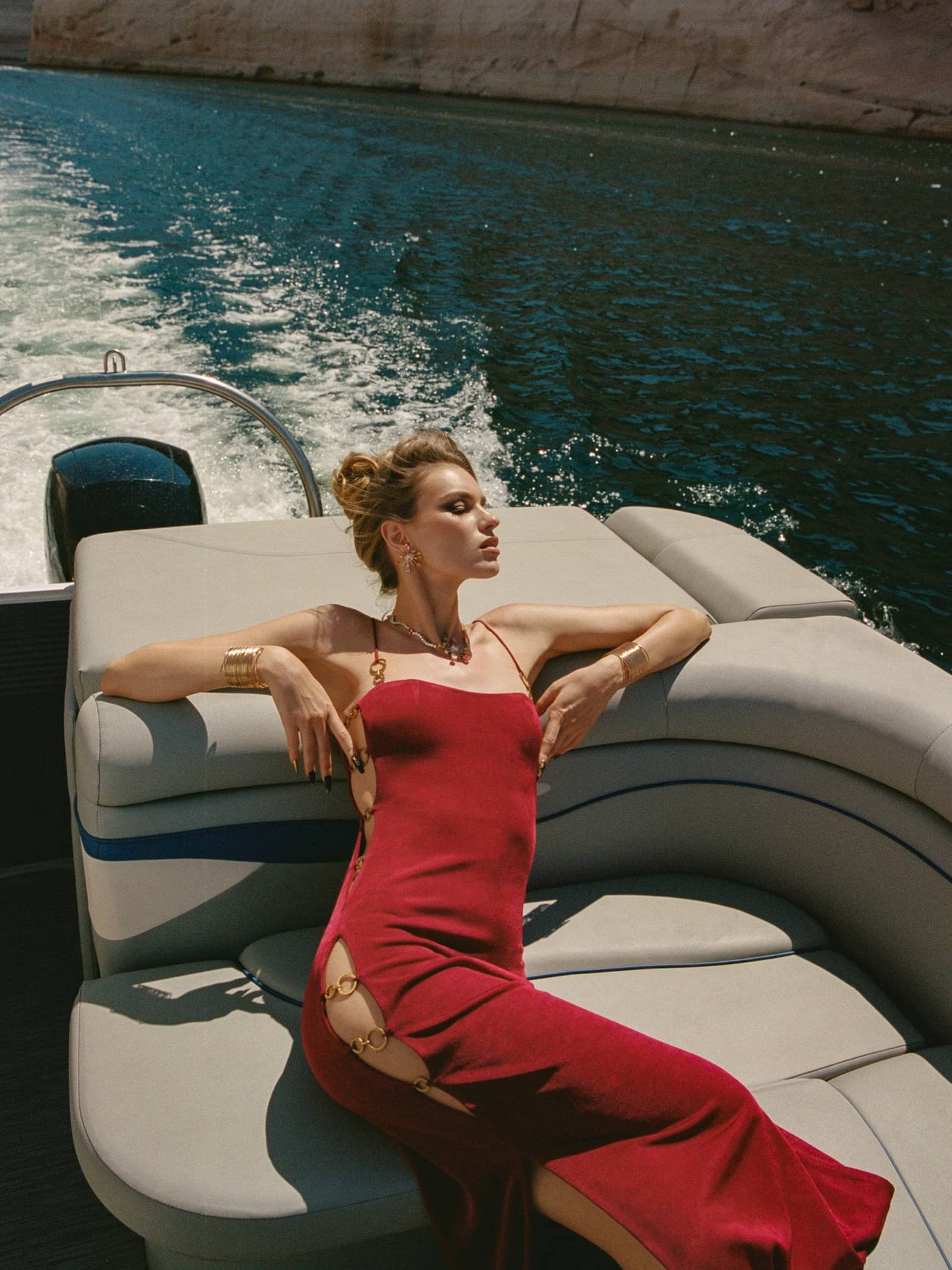 Adeline Dress (Red) in Red made by Nana Jacqueline