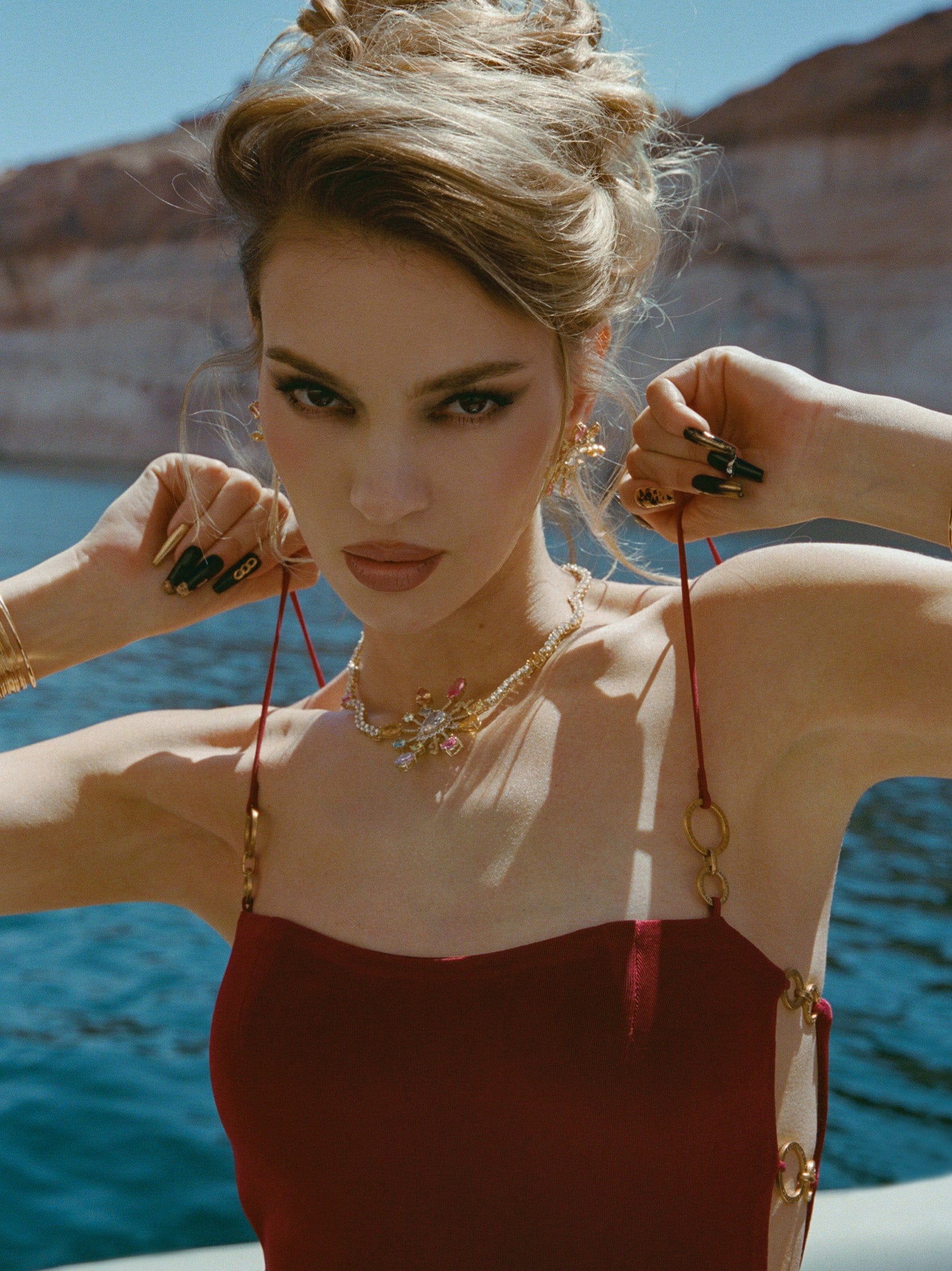 Adeline Dress (Red) in Red made by Nana Jacqueline