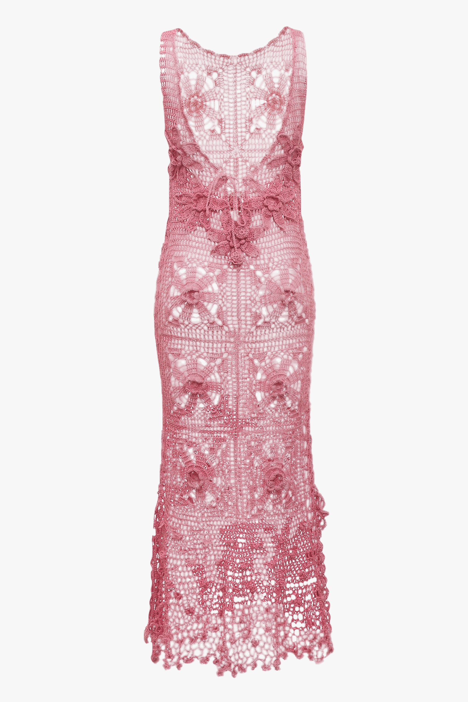 Dust Rose Handmade Crochet Dress made by ANDREEVA