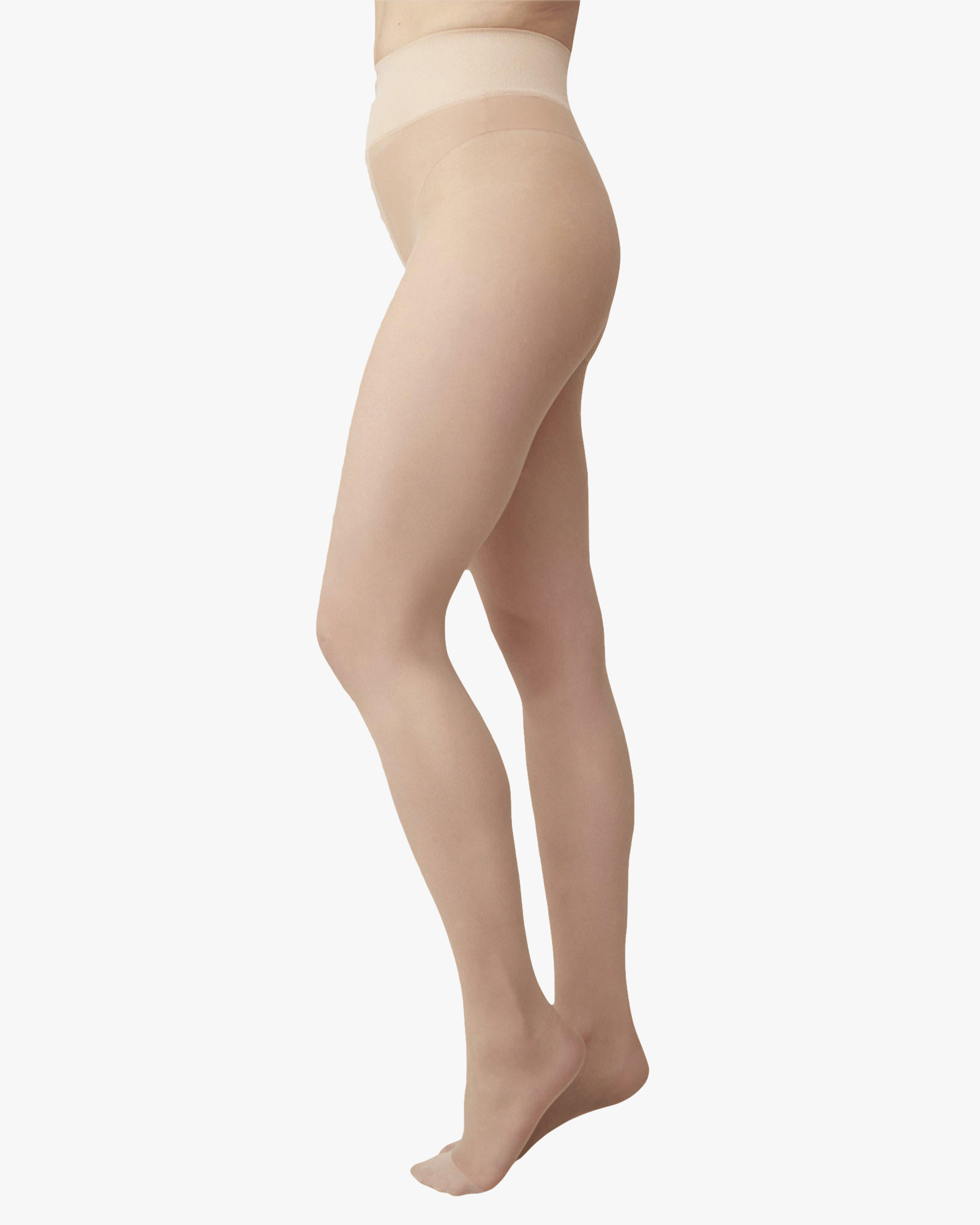 Malva Ladder Resistant Tights in Beige made by Swedish Stockings
