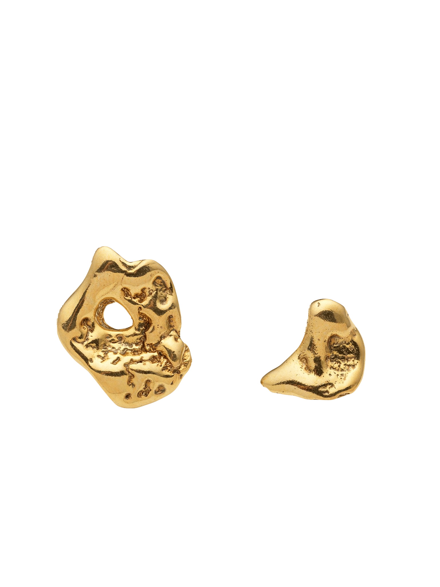 Talisman Small Moon Earrings Gold in Gold made by Eva Remenyi