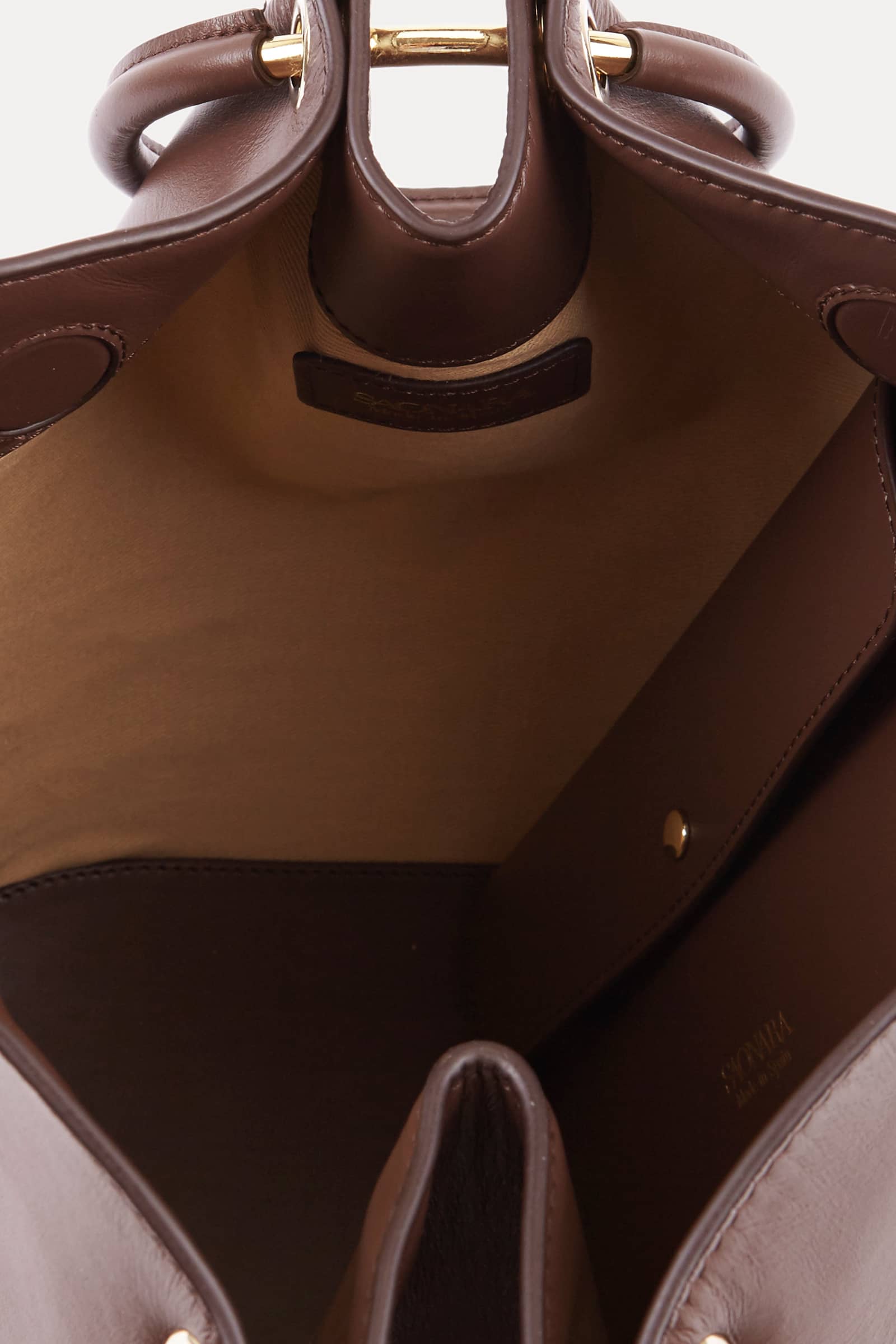 SAONARA CHOCOLATE LEATHER CARRY CASE made by Saonara