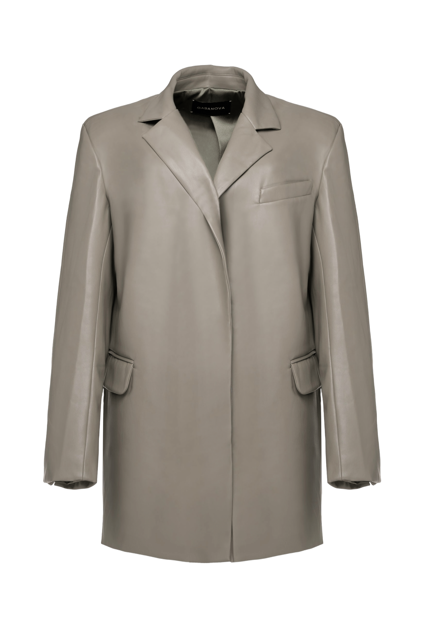 Elongated Jacket With Pointed Lapel made by Gasanova
