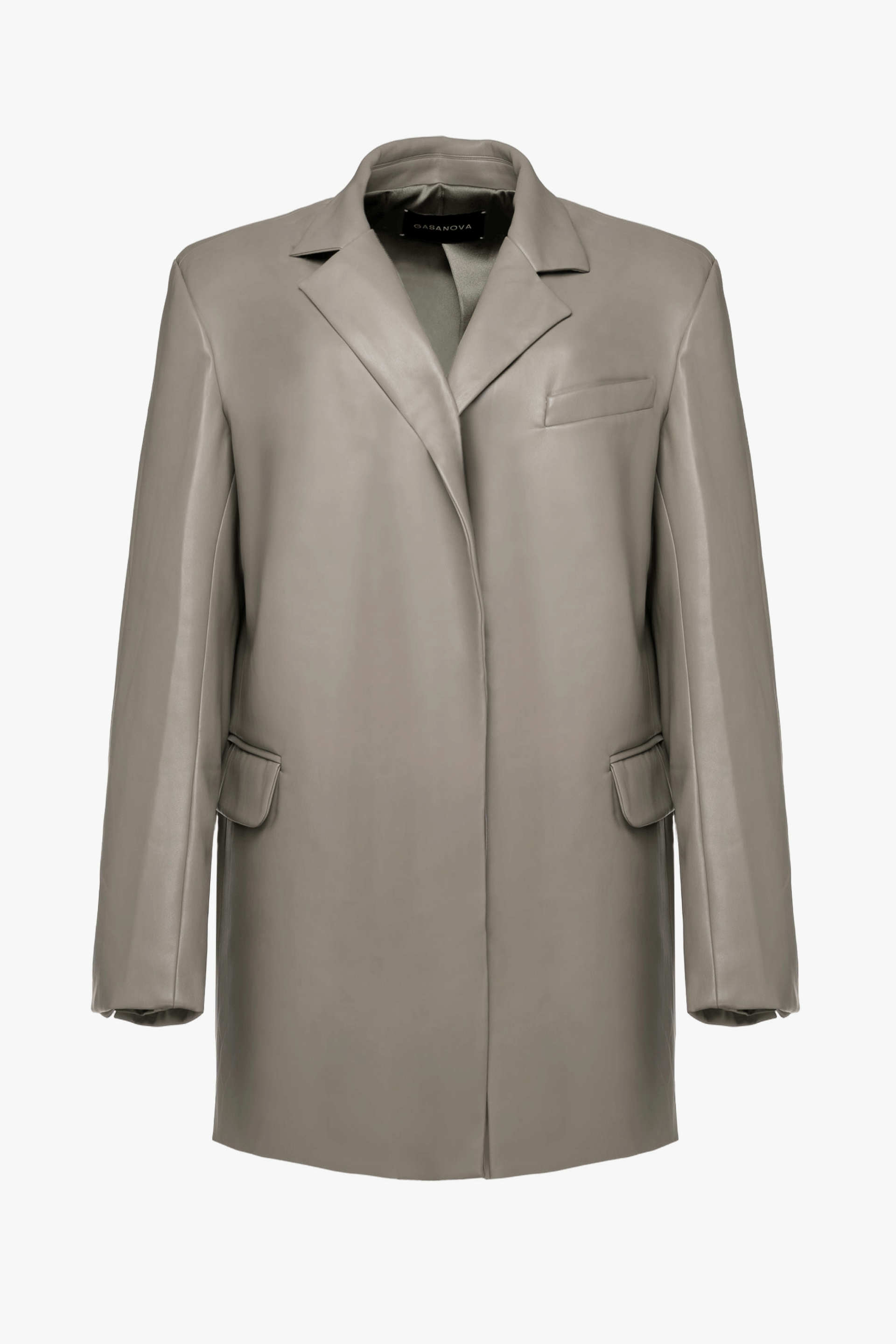 Elongated Jacket With Pointed Lapel made by Gasanova