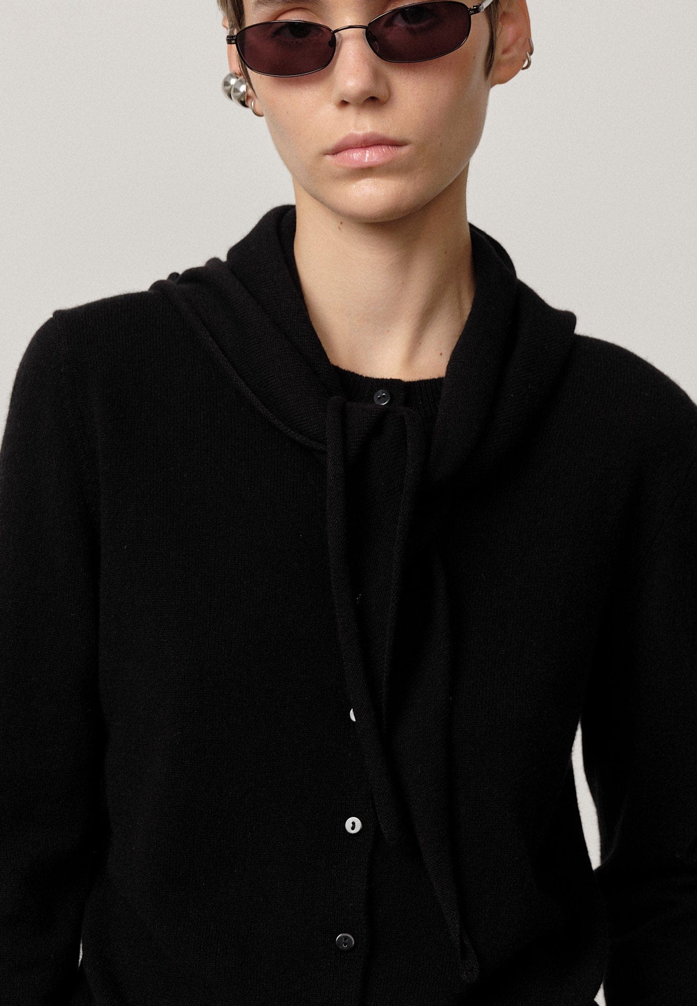 Beau Knit Scarf - Black made by HERSKIND