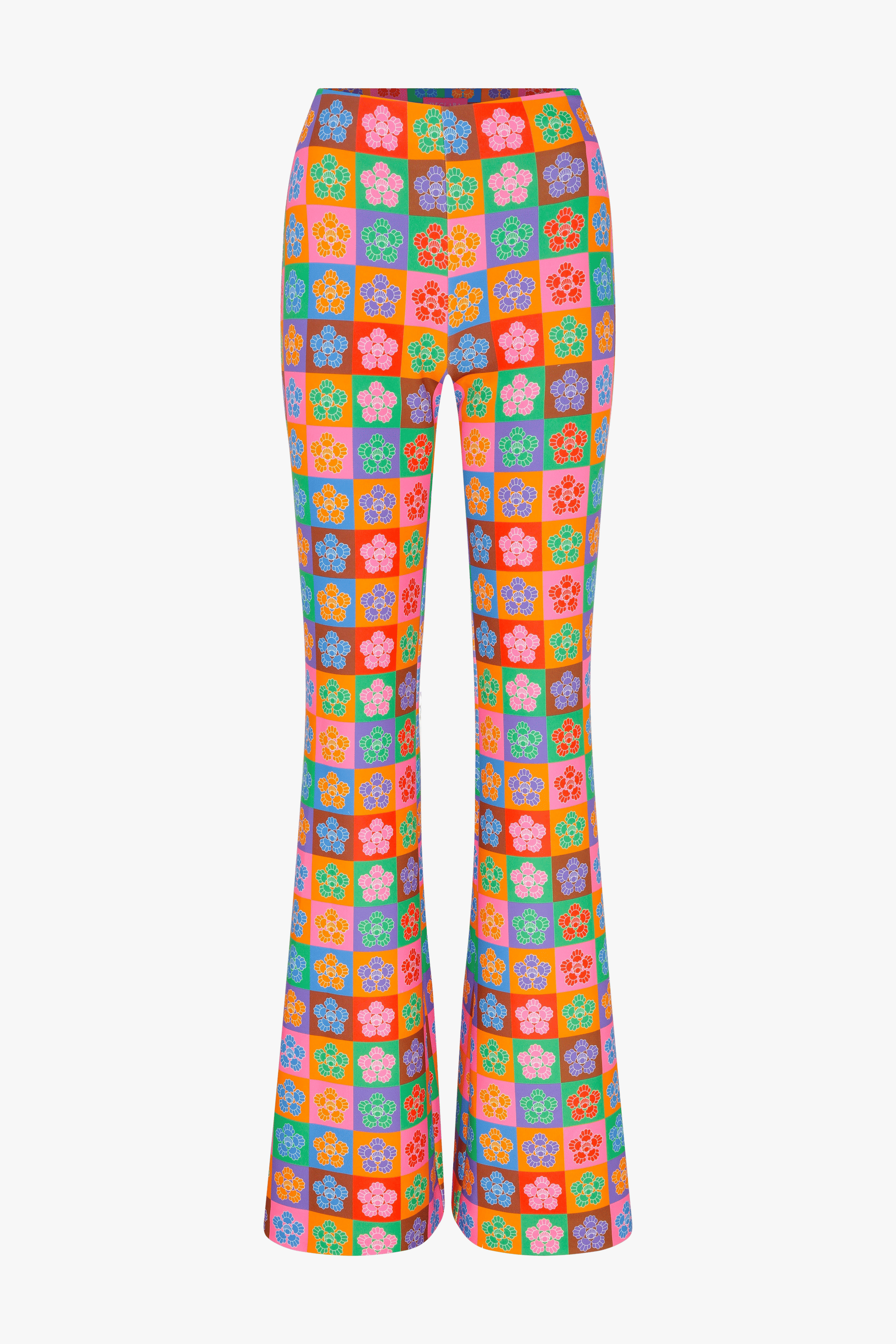 Polychrome Icon Flare Pants made by Declara