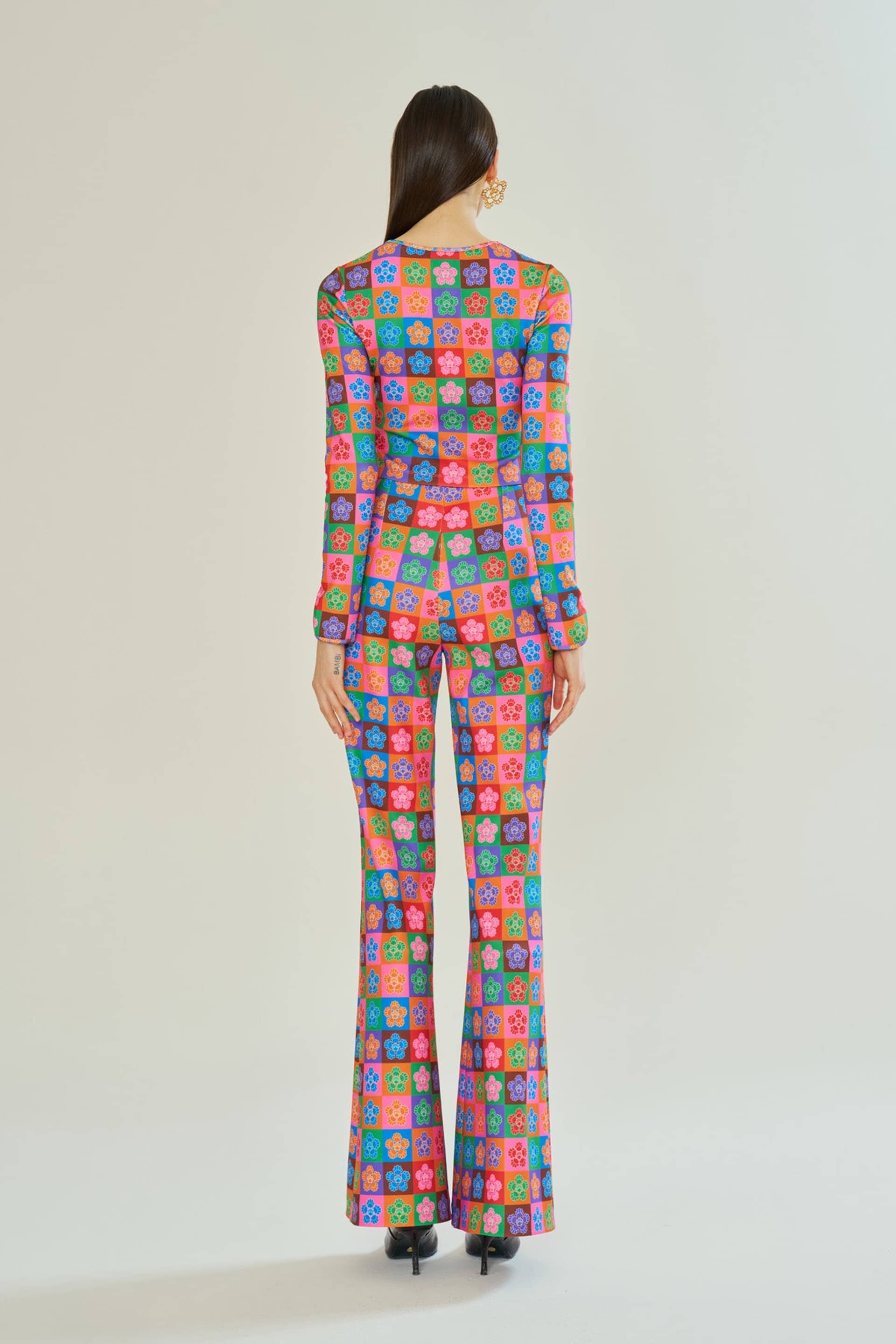 Polychrome Icon Flare Pants made by Declara