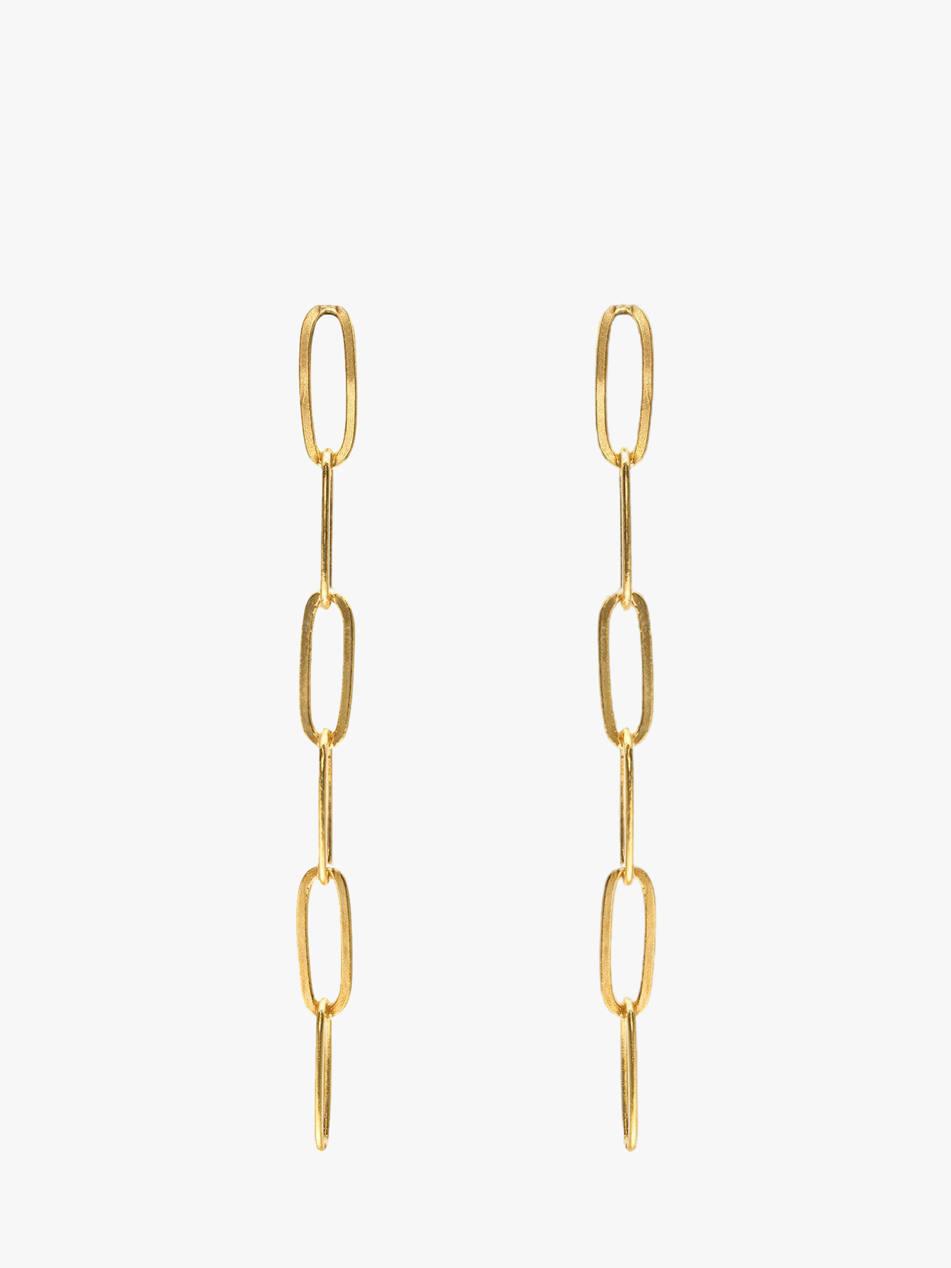Nautilus Chain Earrings in Gold made by Eva Remenyi