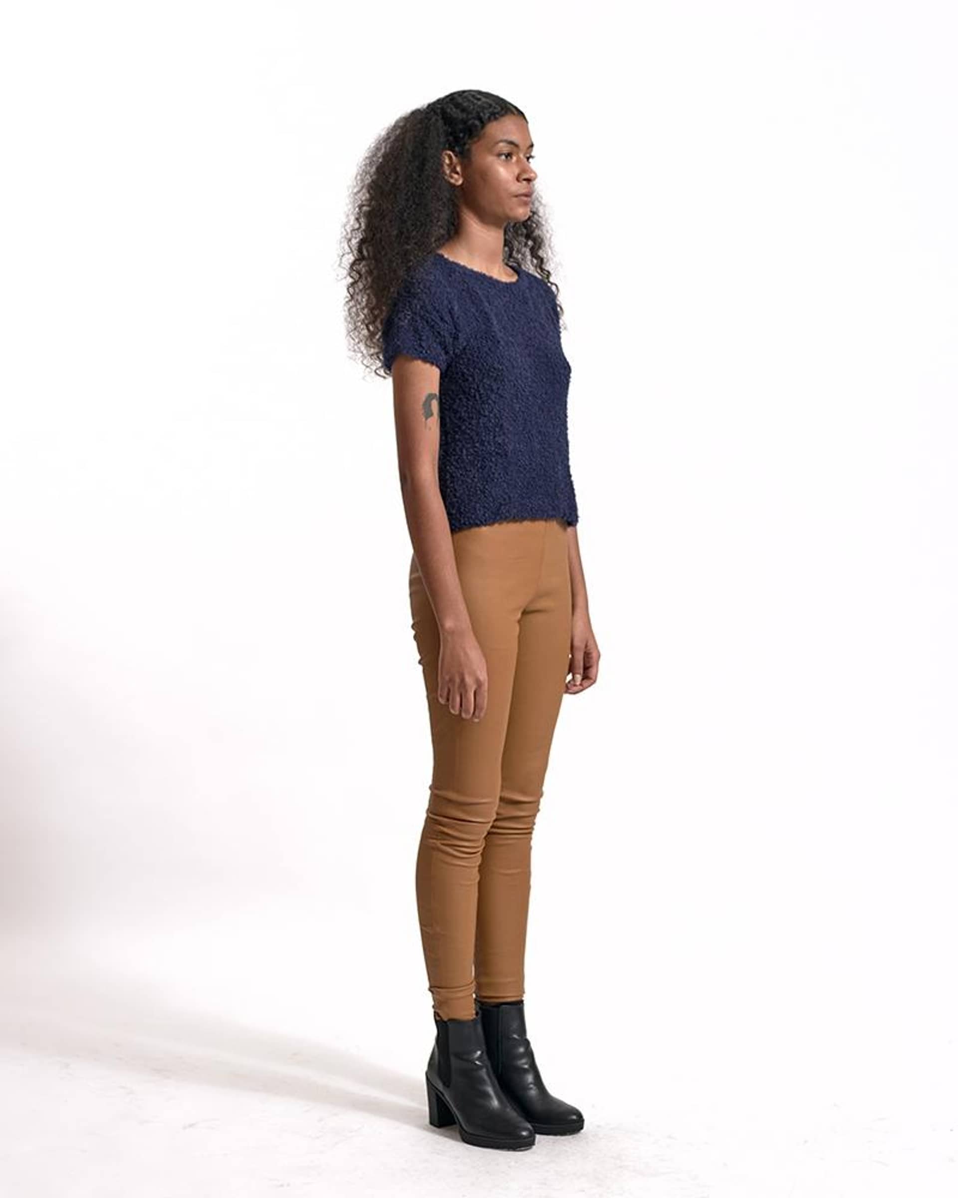 DOMBEYA top in Blue made by AYNI