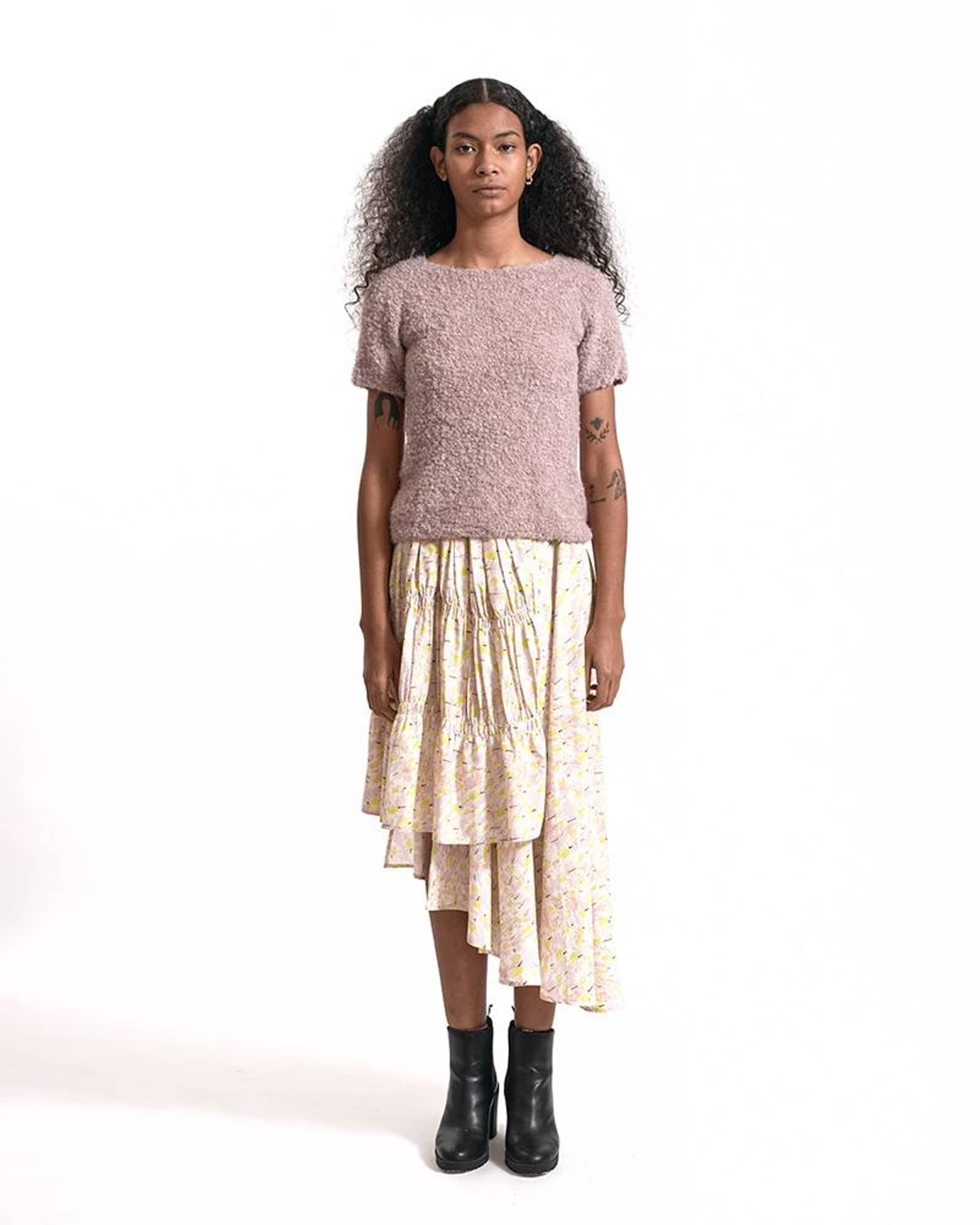 DOMBEYA top in Purple made by AYNI