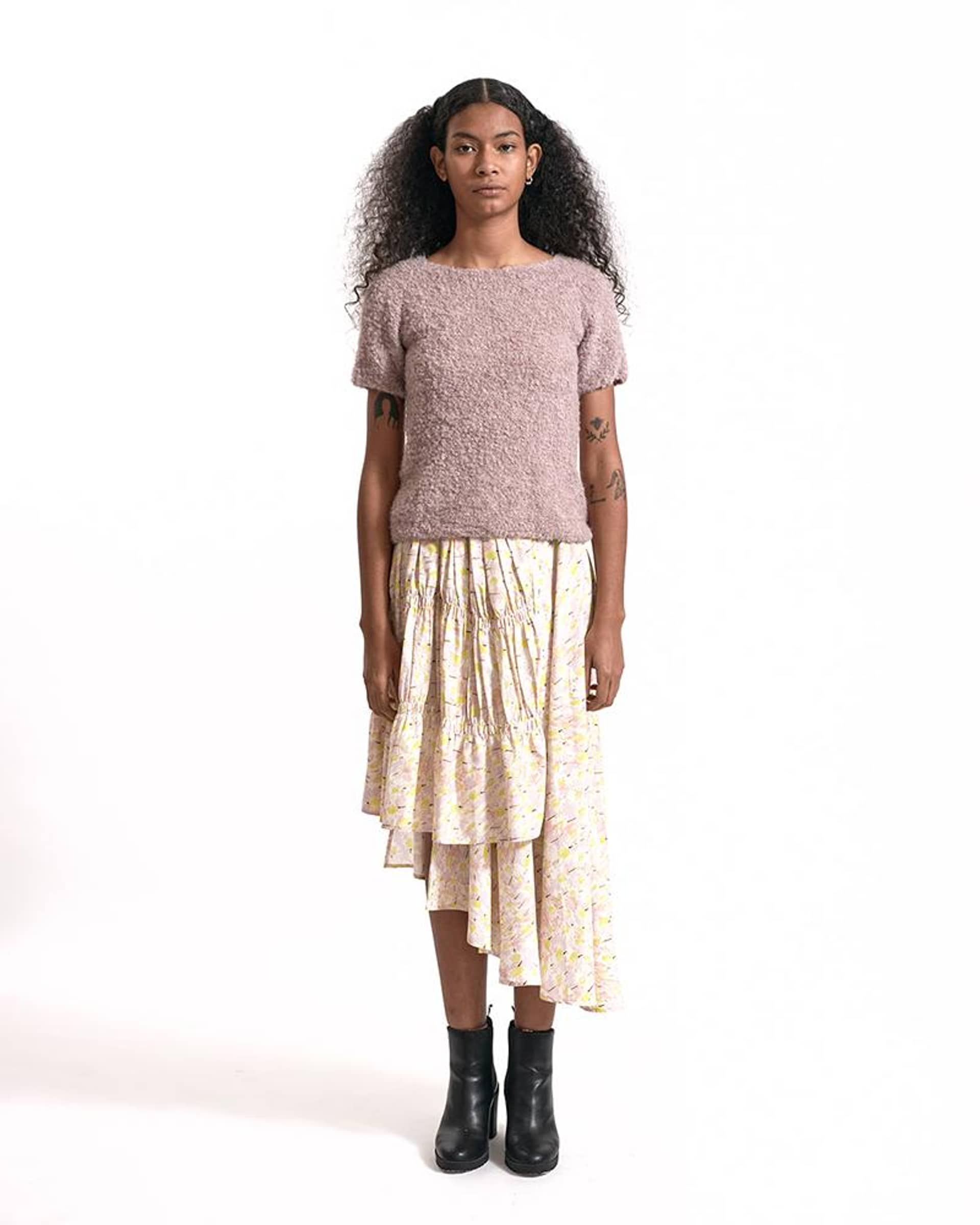 DOMBEYA top in Purple made by AYNI