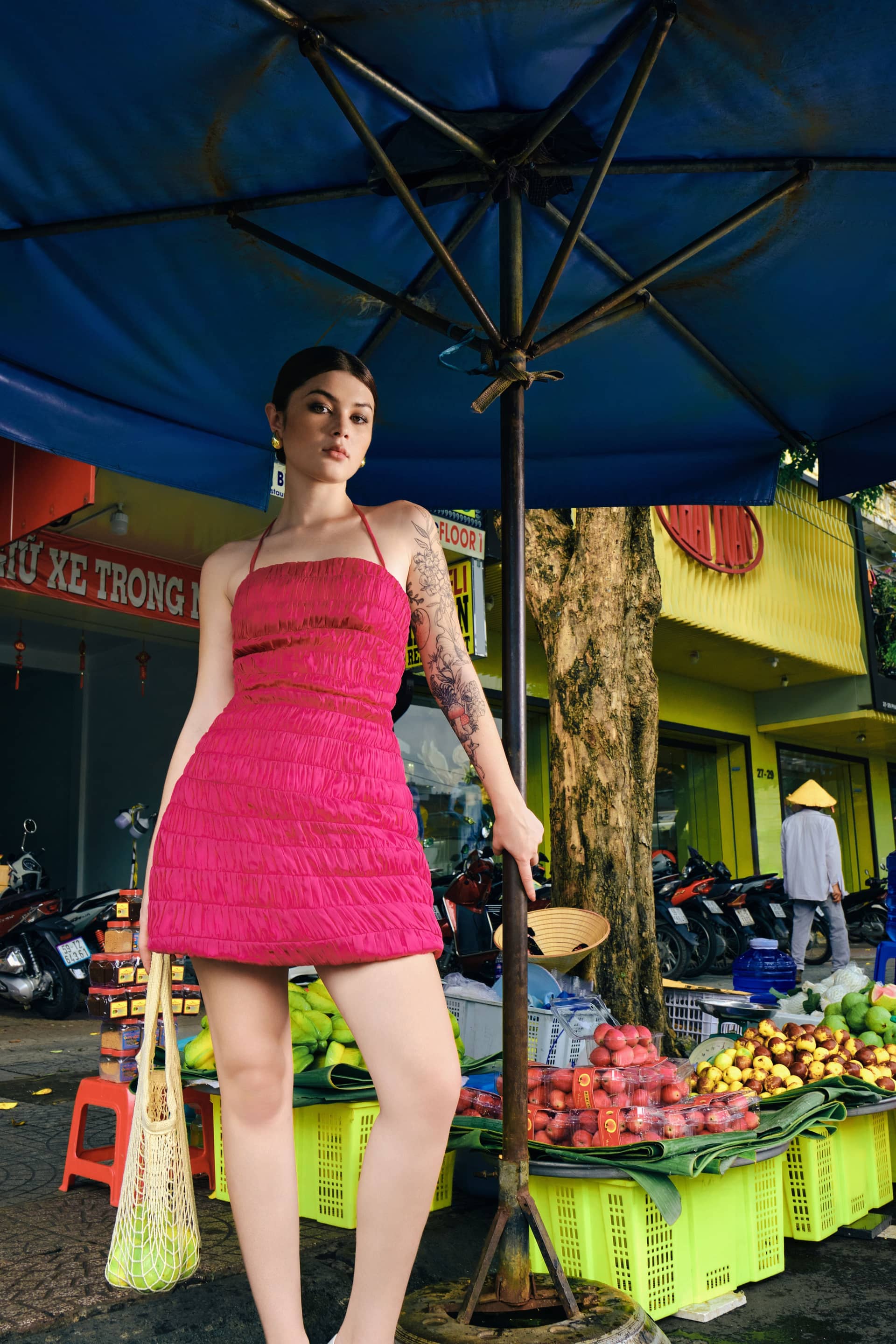 A-Line Mini Dress made by JUSTIN TONG