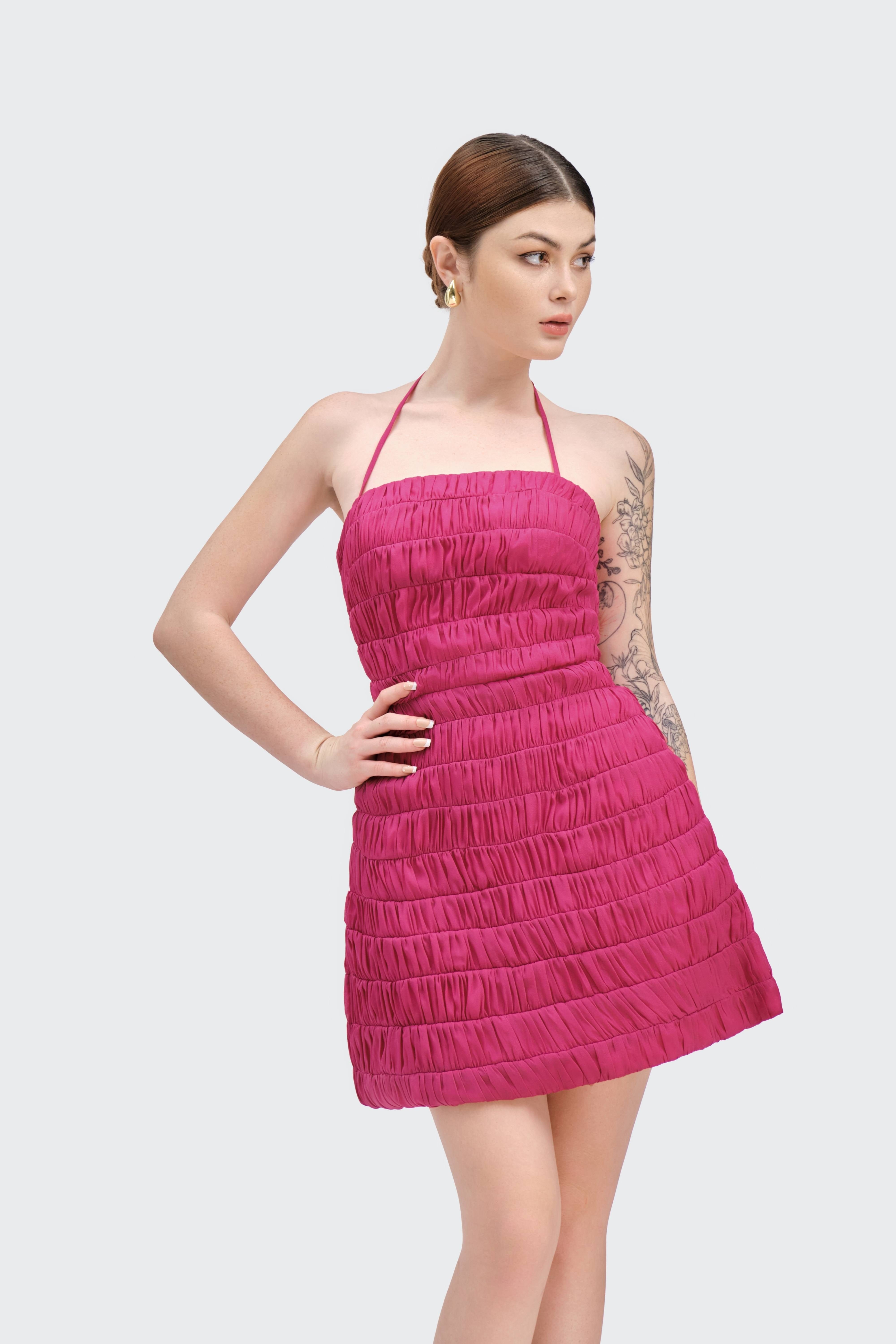 A-Line Mini Dress made by JUSTIN TONG