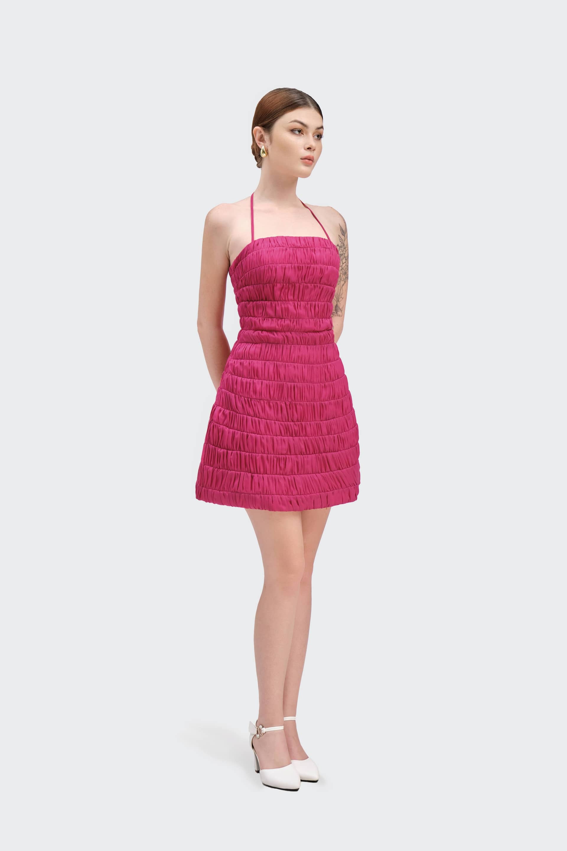 A-Line Mini Dress made by JUSTIN TONG