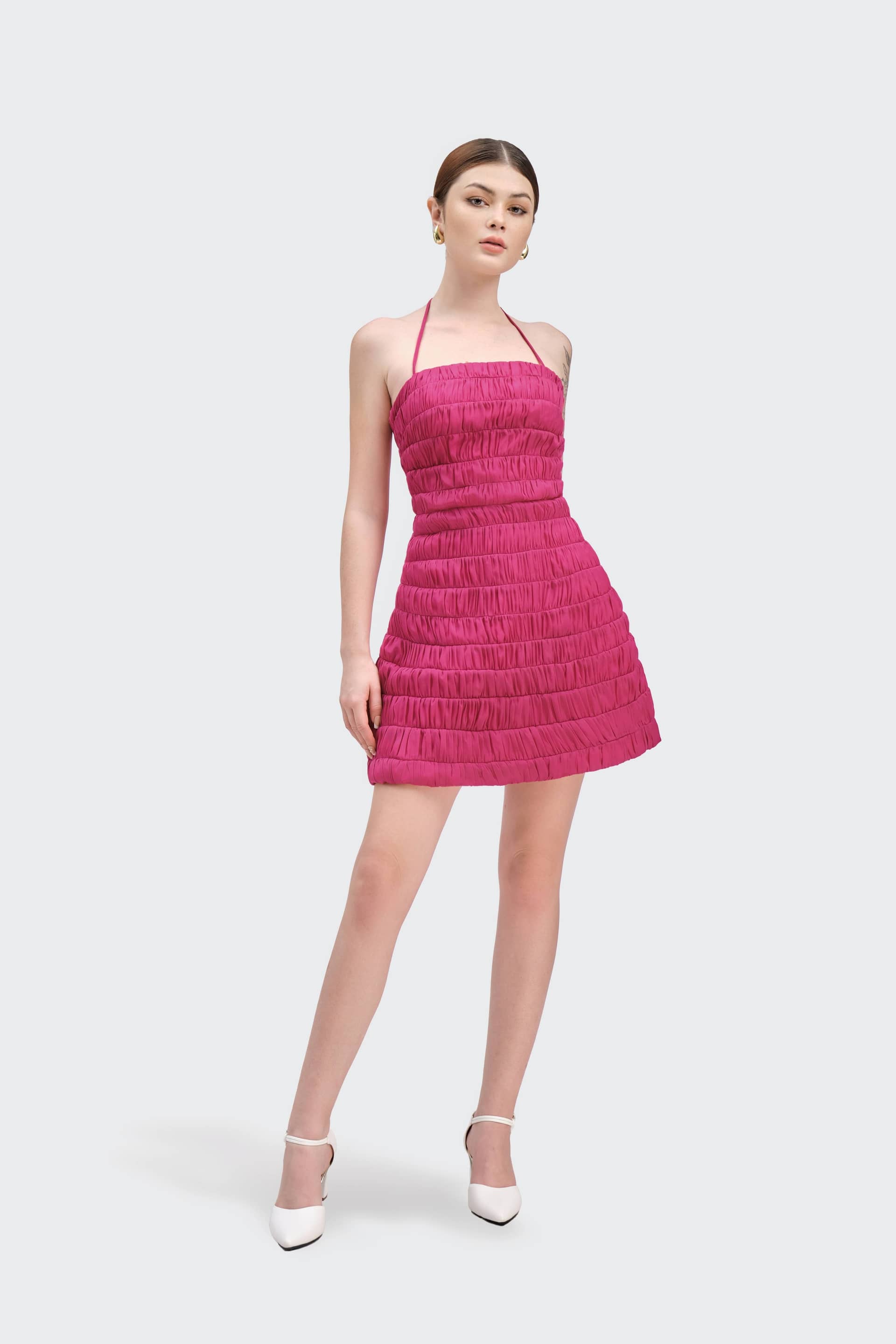 A-Line Mini Dress made by JUSTIN TONG