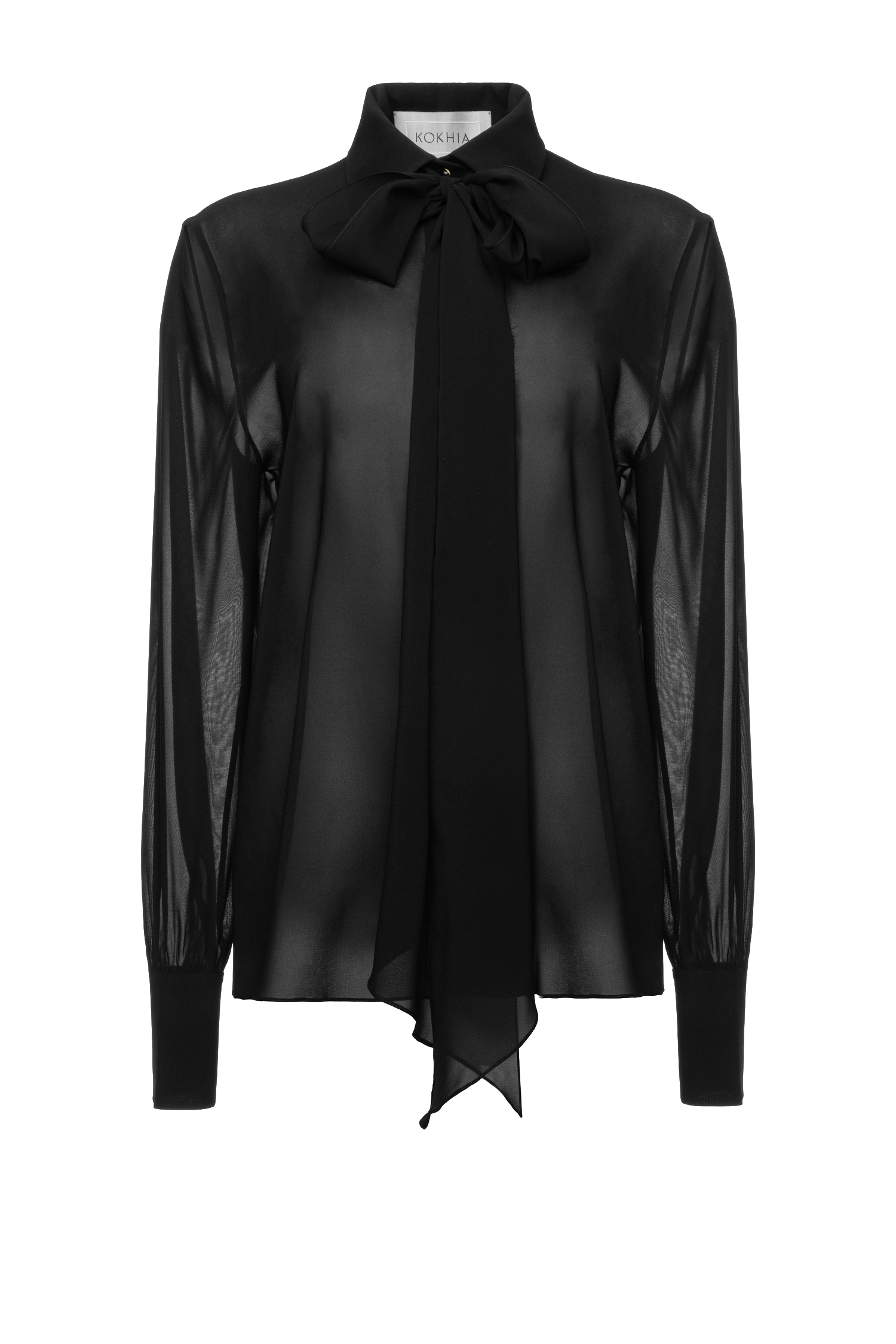 Neck Tie Button Down Shirt made by Maria Kokhia