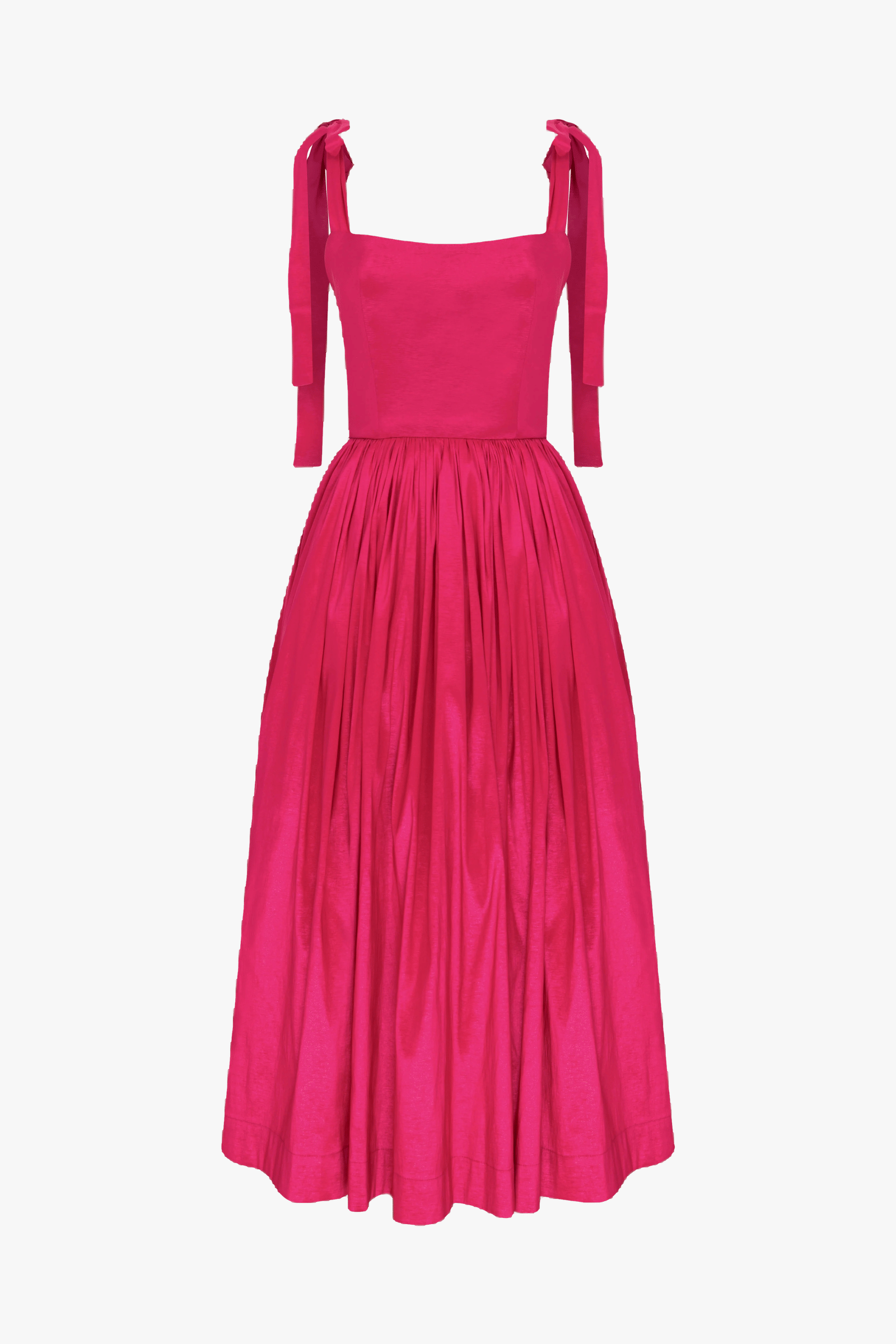 Sibby Midi Dress in Pink in Pink made by Nazli Ceren