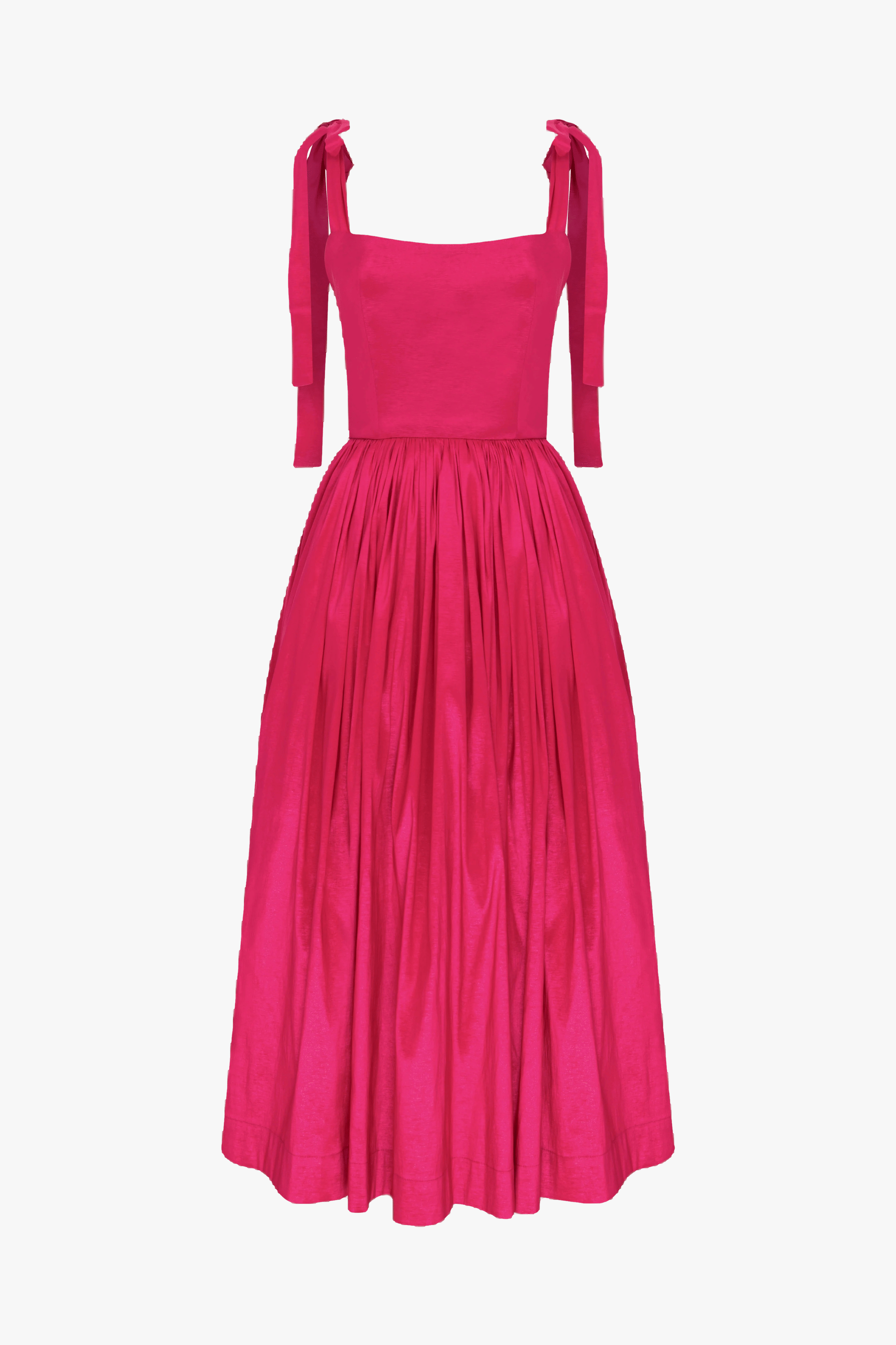 Sibby Midi Dress in Pink in Pink made by Nazli Ceren