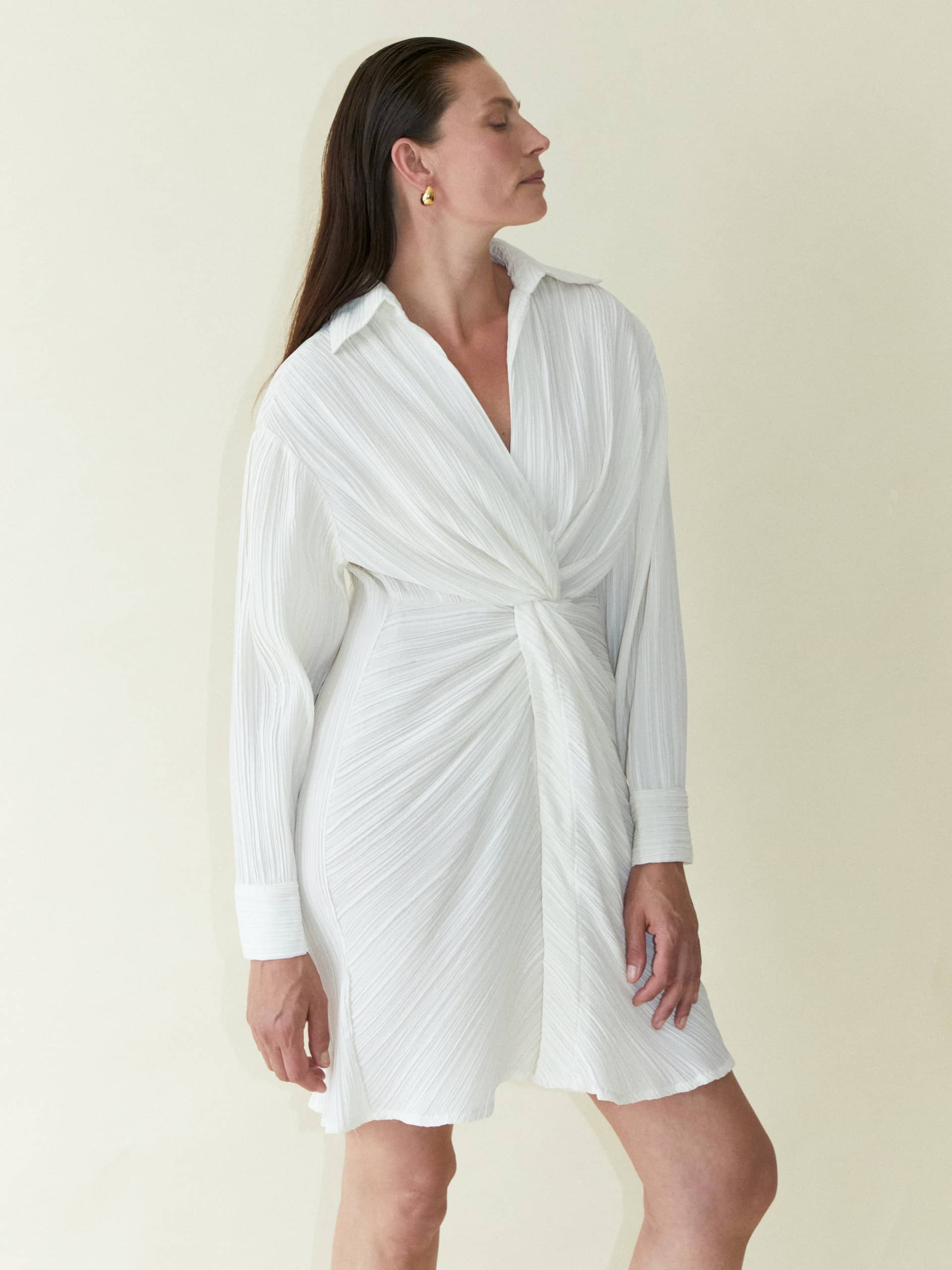 Tree Bark Knot Shirt Dress made by CAHAYA STUDIOS