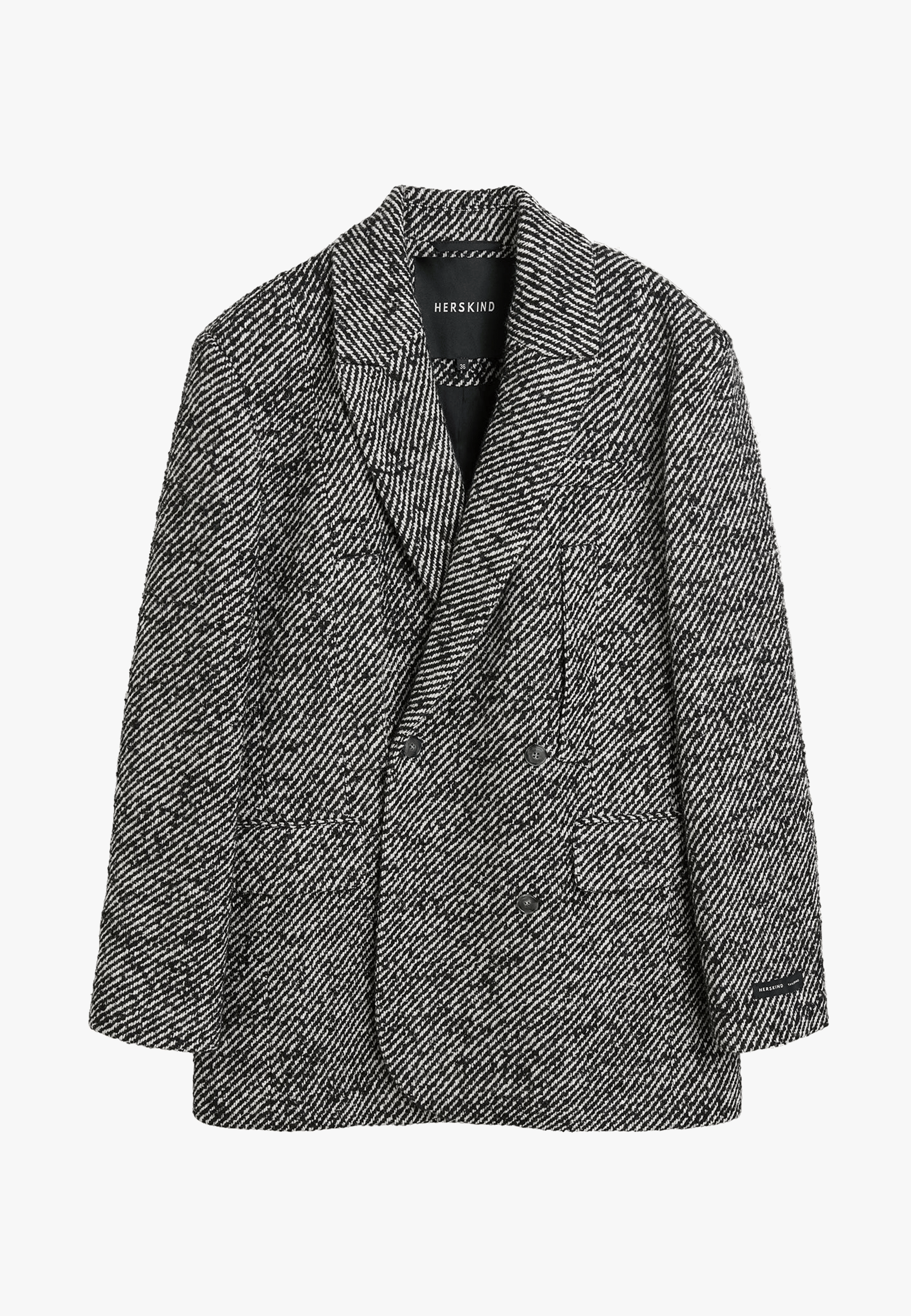 Villi Coat - Salt & Peber made by HERSKIND
