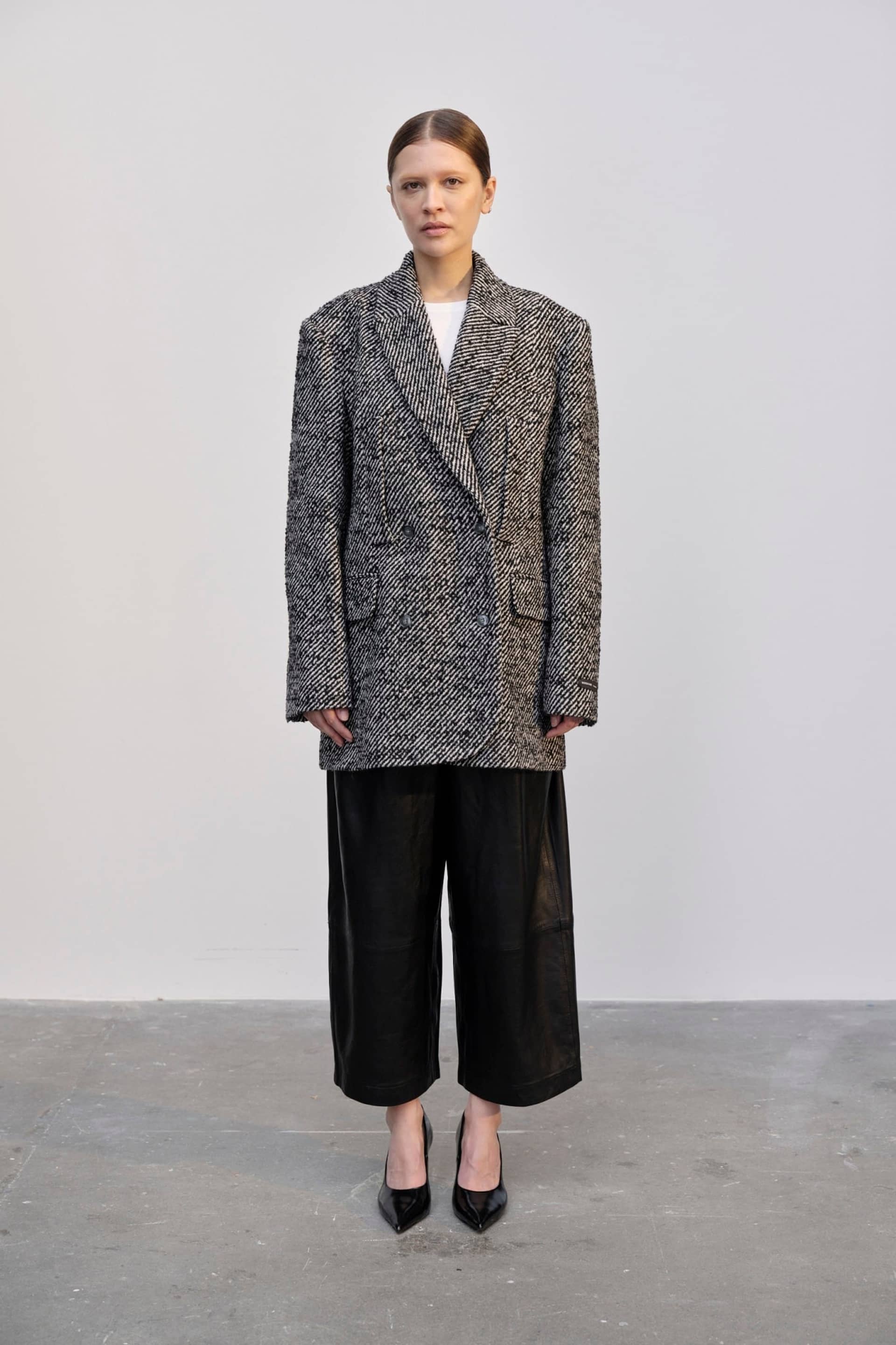 Villi Coat - Salt & Peber made by HERSKIND