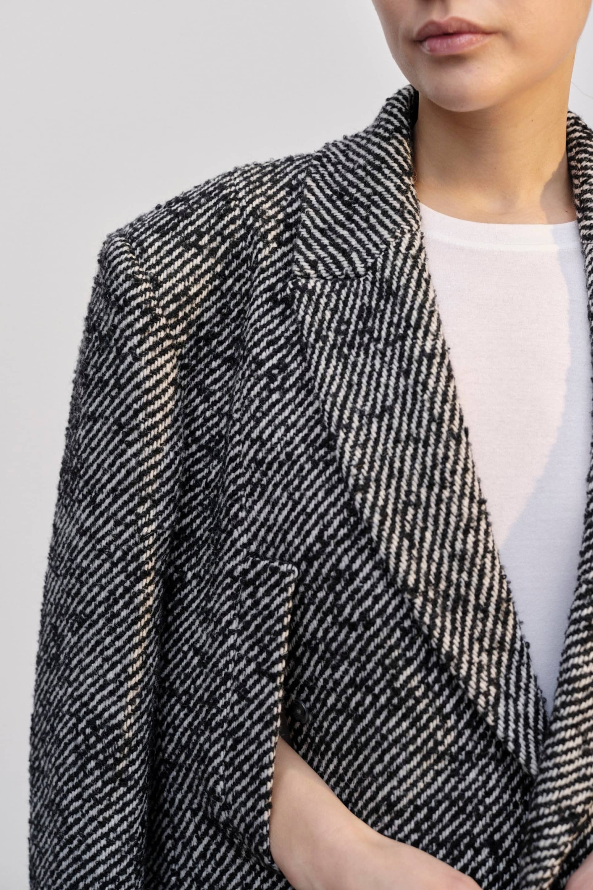 Villi Coat - Salt & Peber made by HERSKIND