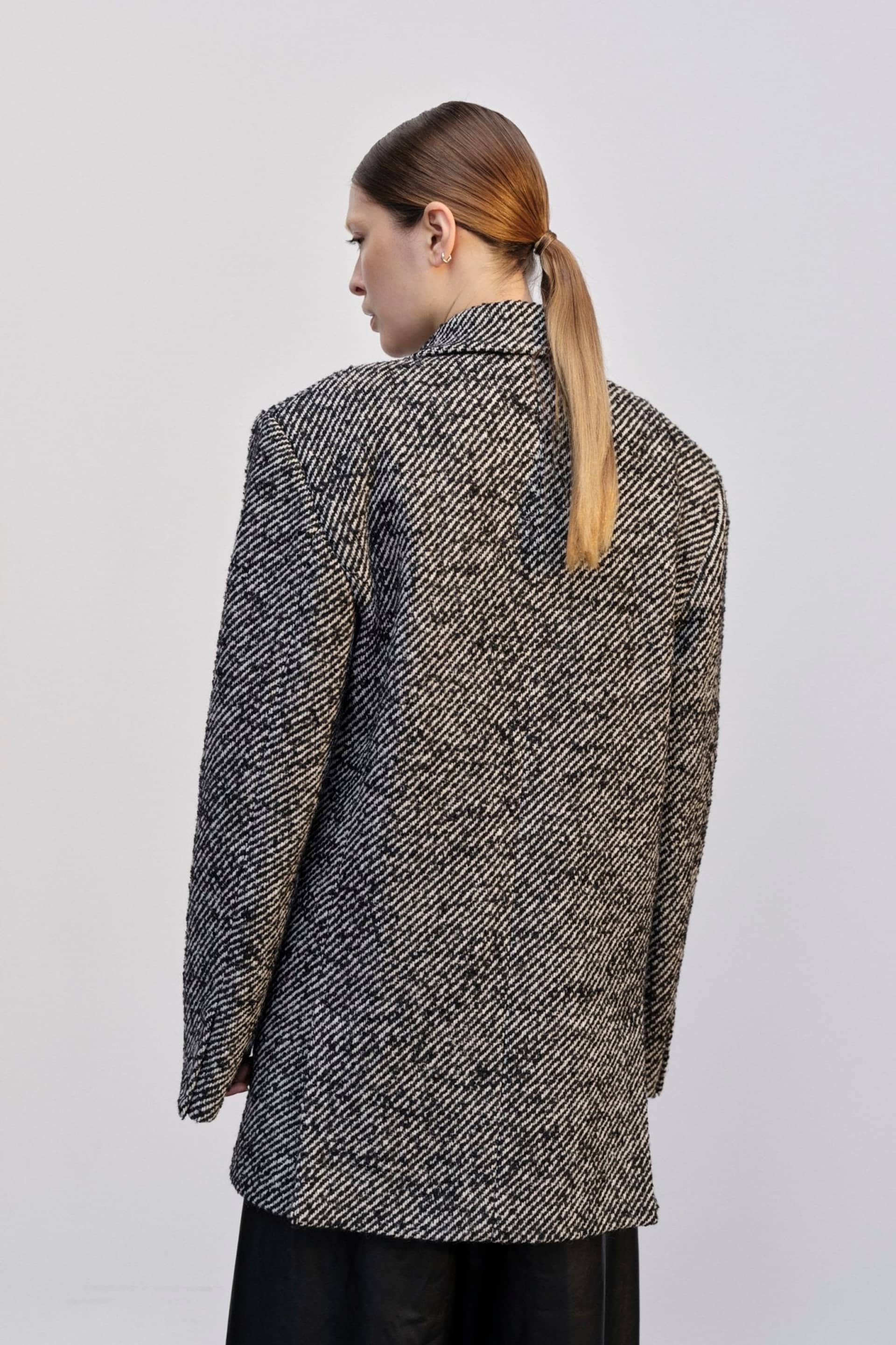 Villi Coat - Salt & Peber made by HERSKIND