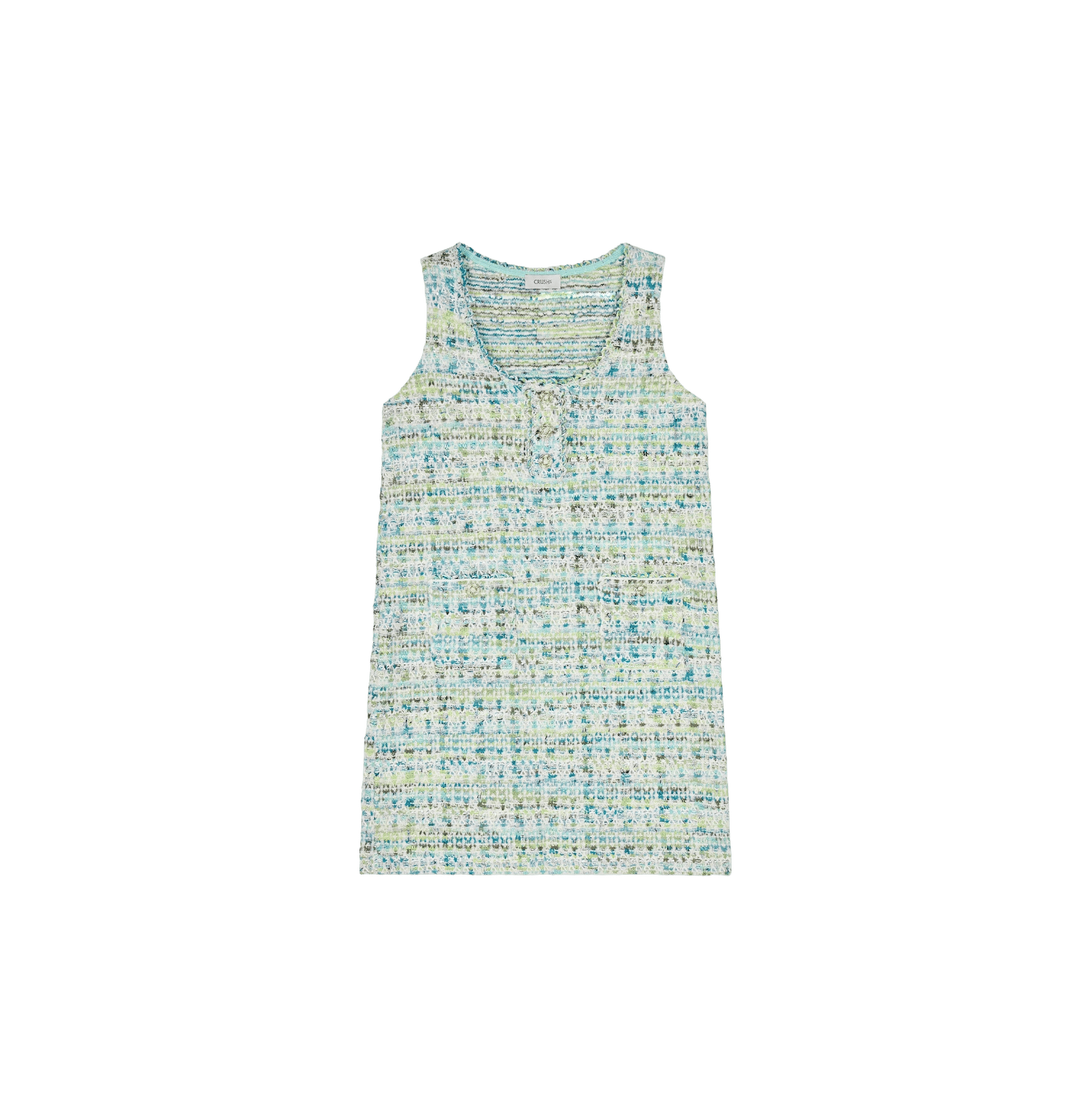 CHECK TWEED VEST DRESS made by CRUSH Collection