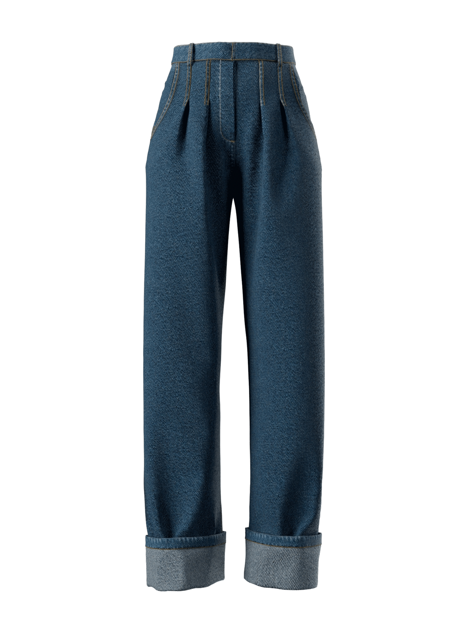 NEVY PANTS - DENIM made by Andrea Iyamah