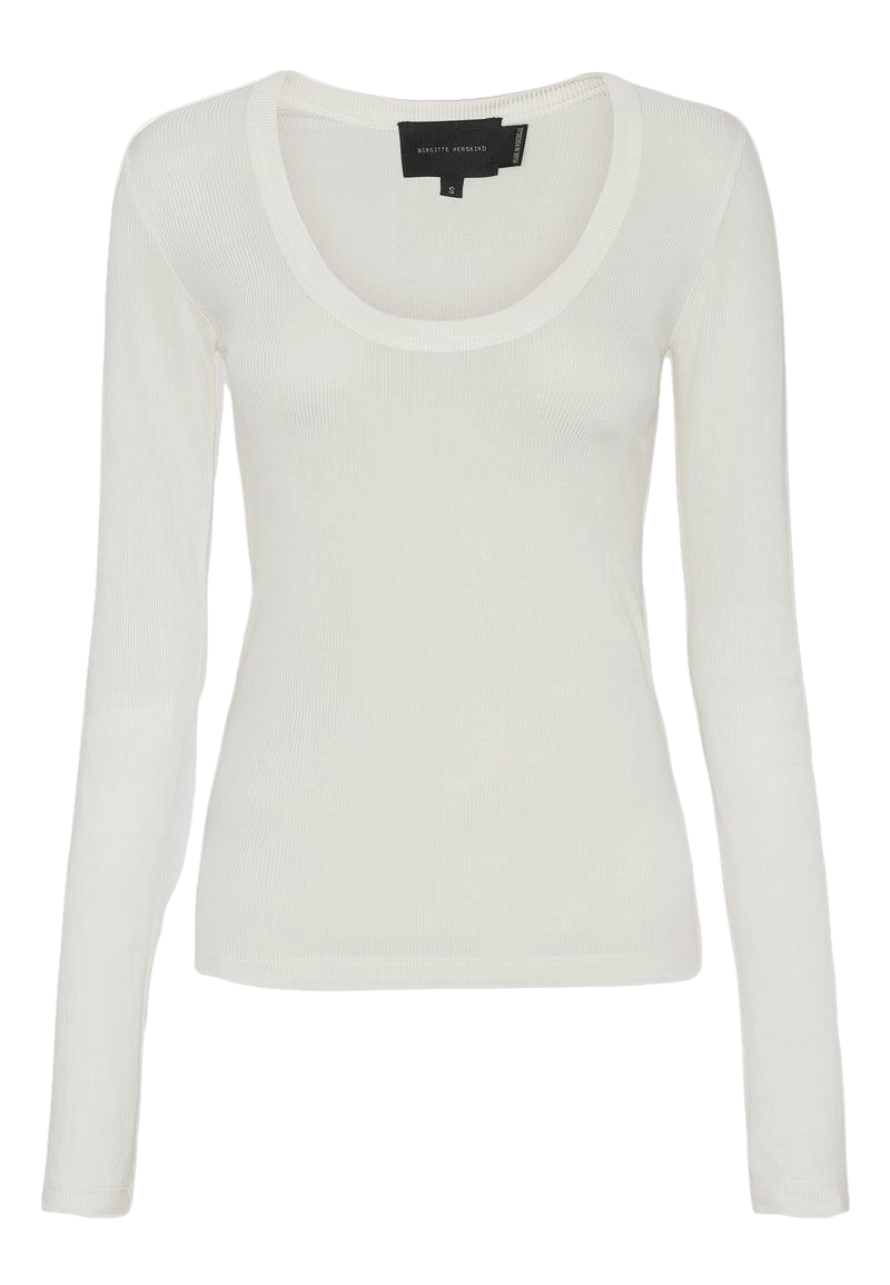 Indy T-Shirt l/s - White made by HERSKIND