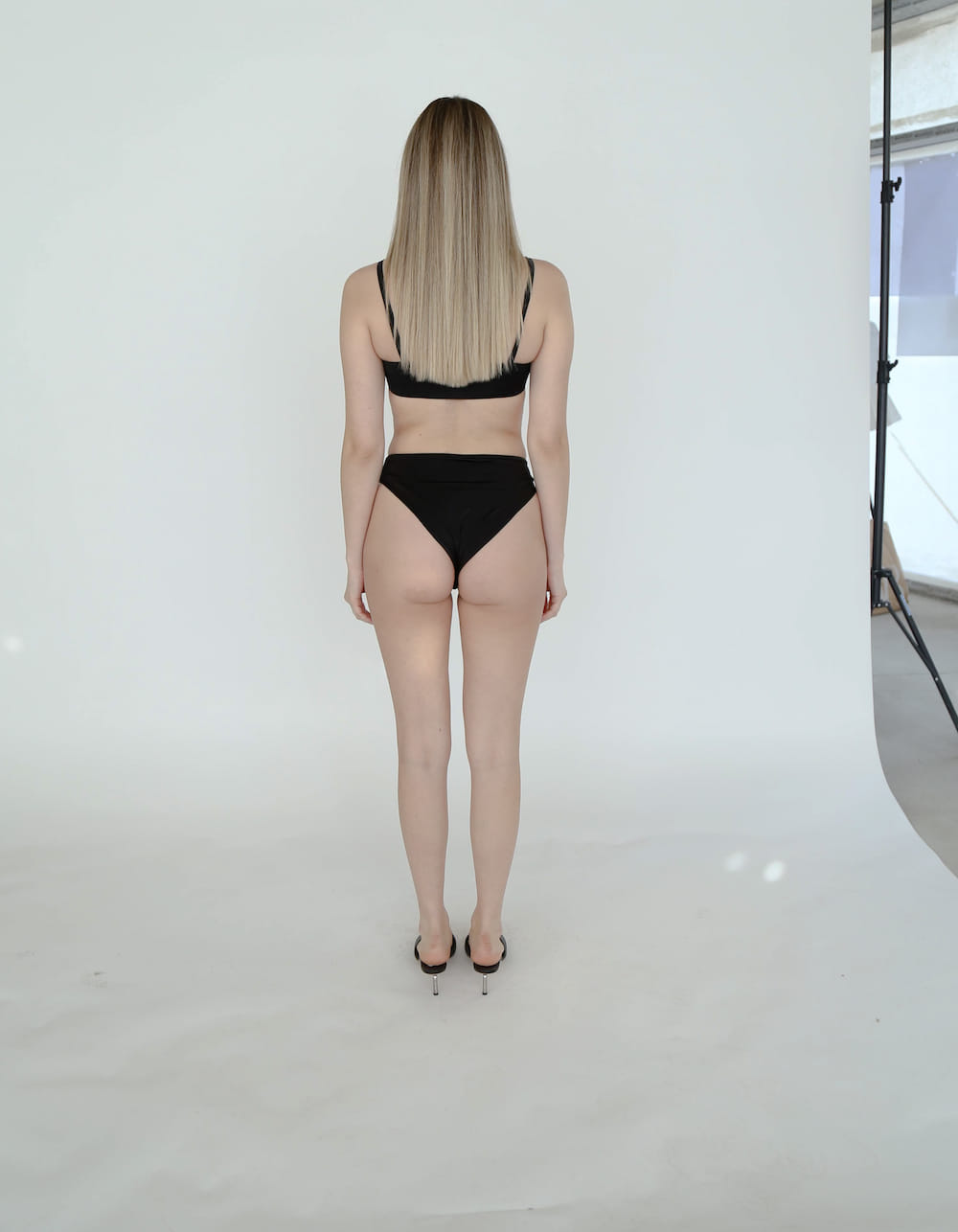 JALE Black Swimsuit in Black made by MAET