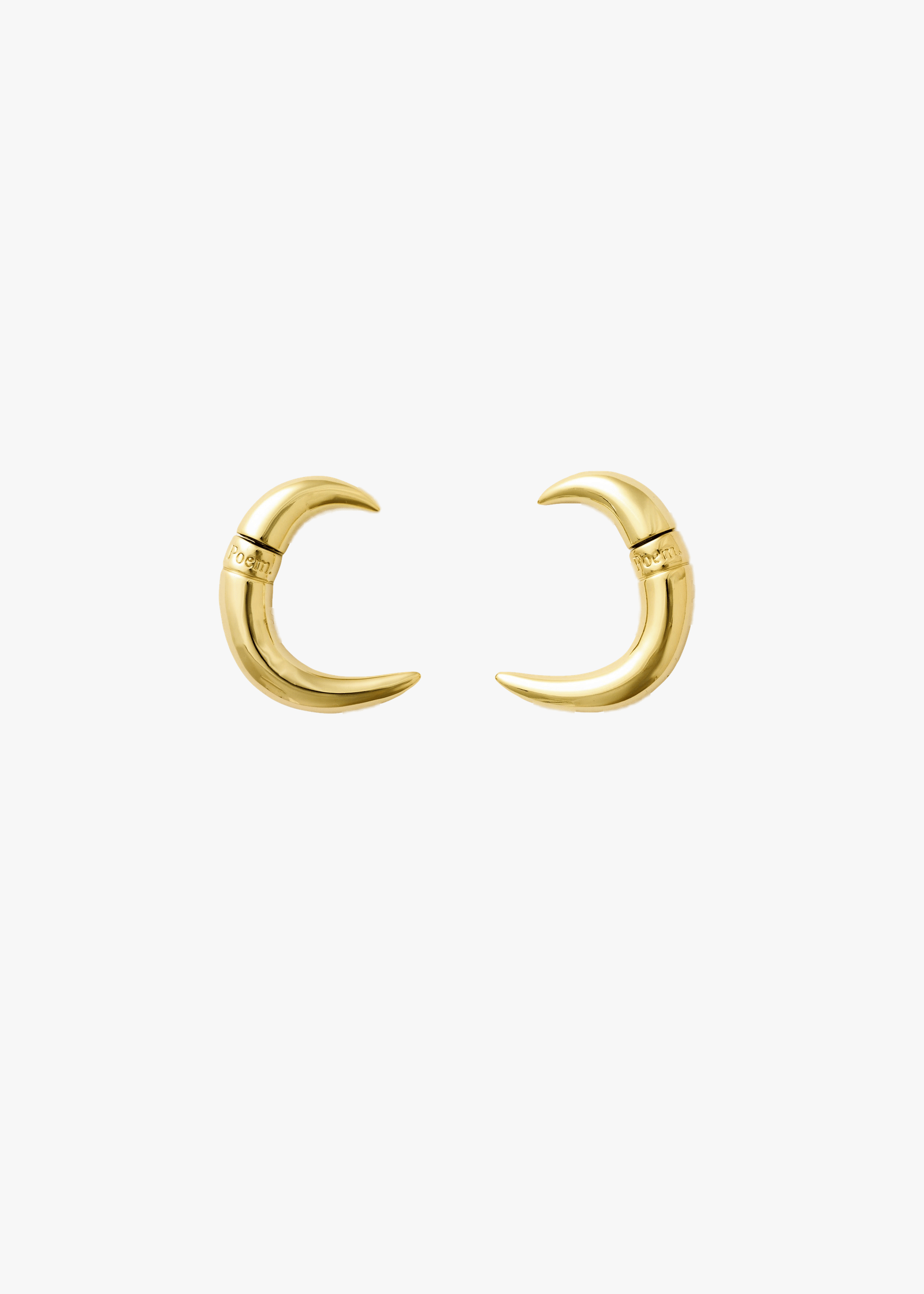 Spike earrings - Gold in Gold made by POEM Objects