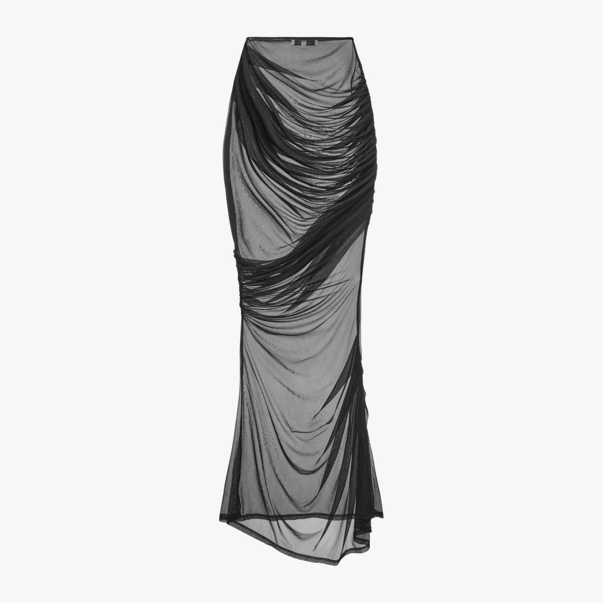 Draped Mesh Maxi Skirt made by YAVORSKA