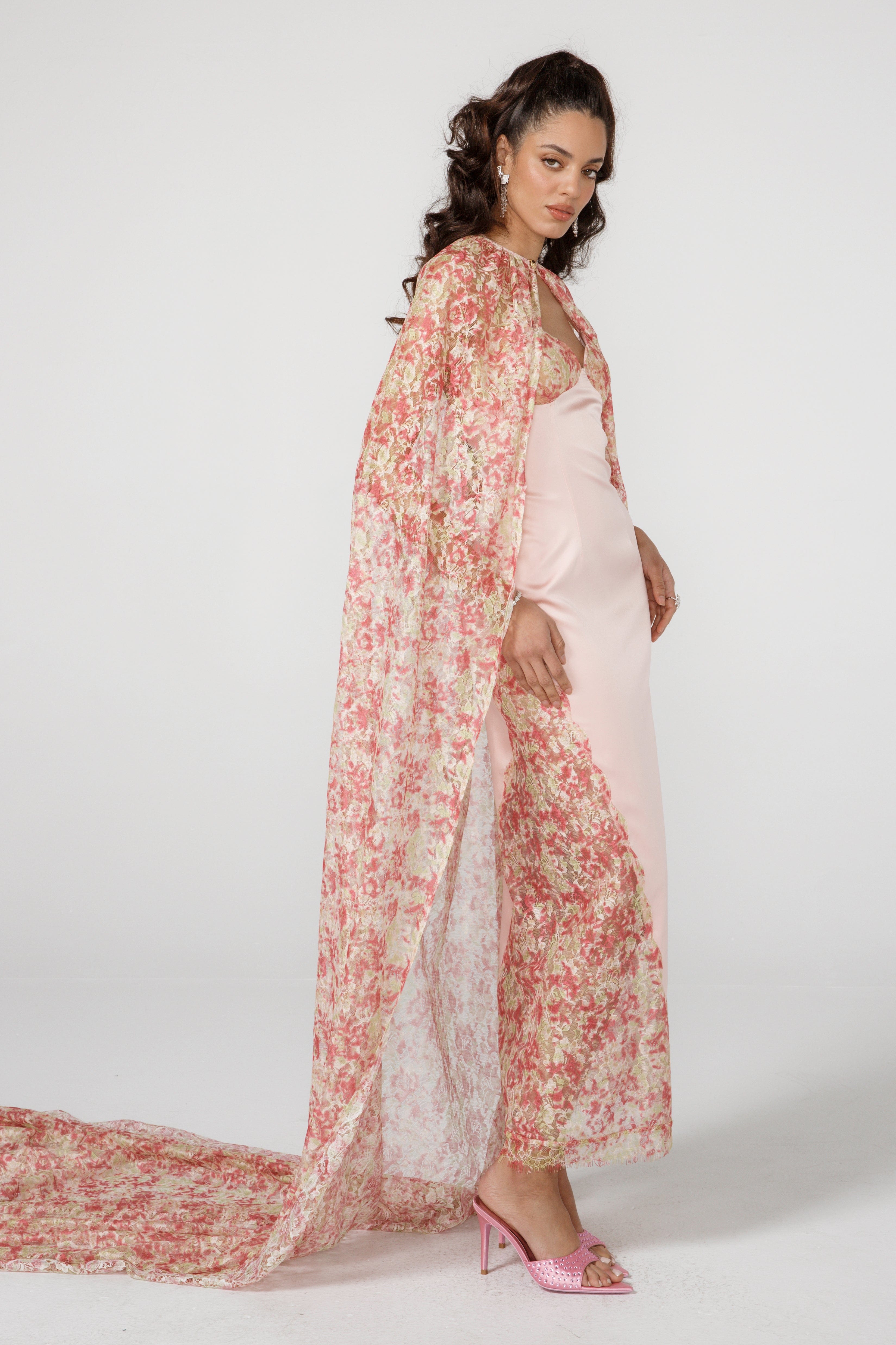 nana jacqueline eva silk dress Nana Jacqueline | Eva Silk Dress (Pink) (Final Sale) | Women's Pink Maxi  dresses