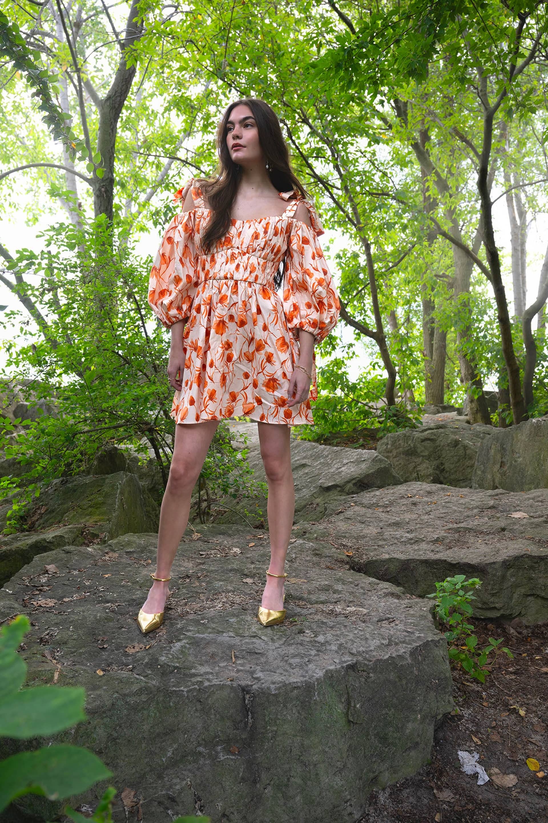 Aurelia Mini Off-Shoulder Dress made by Vasiliki