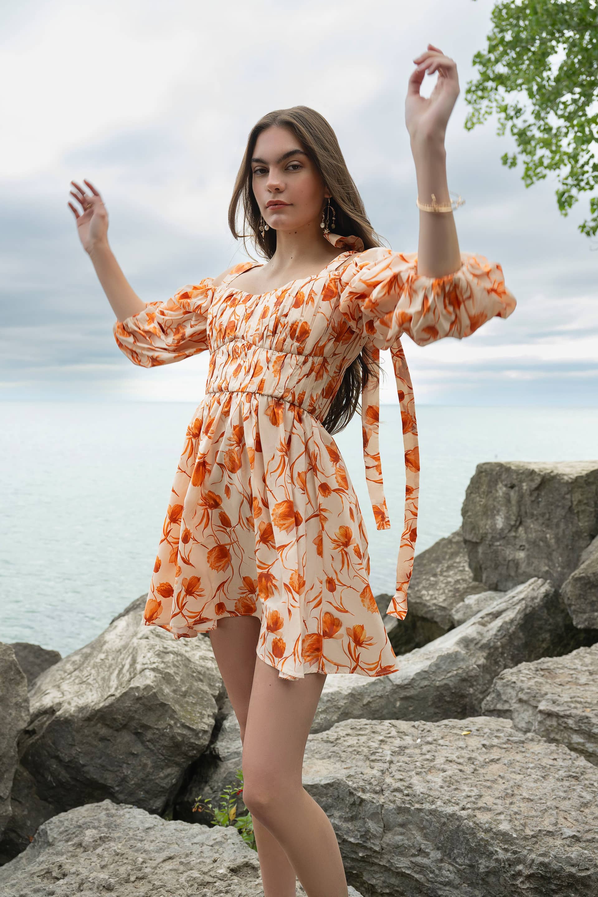 Aurelia Mini Off-Shoulder Dress made by Vasiliki