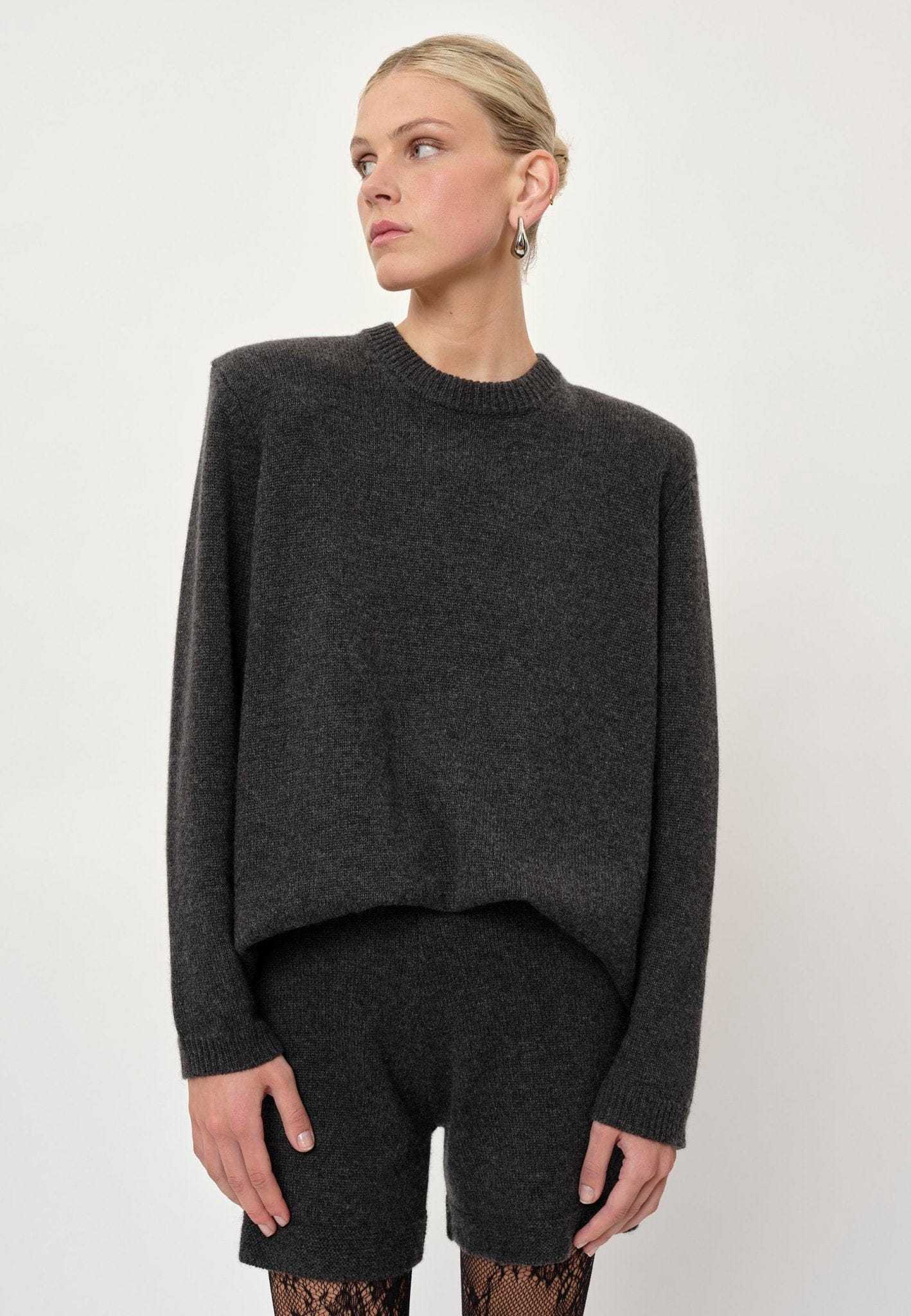Medina Knit Sweater - Dark Grey made by HERSKIND