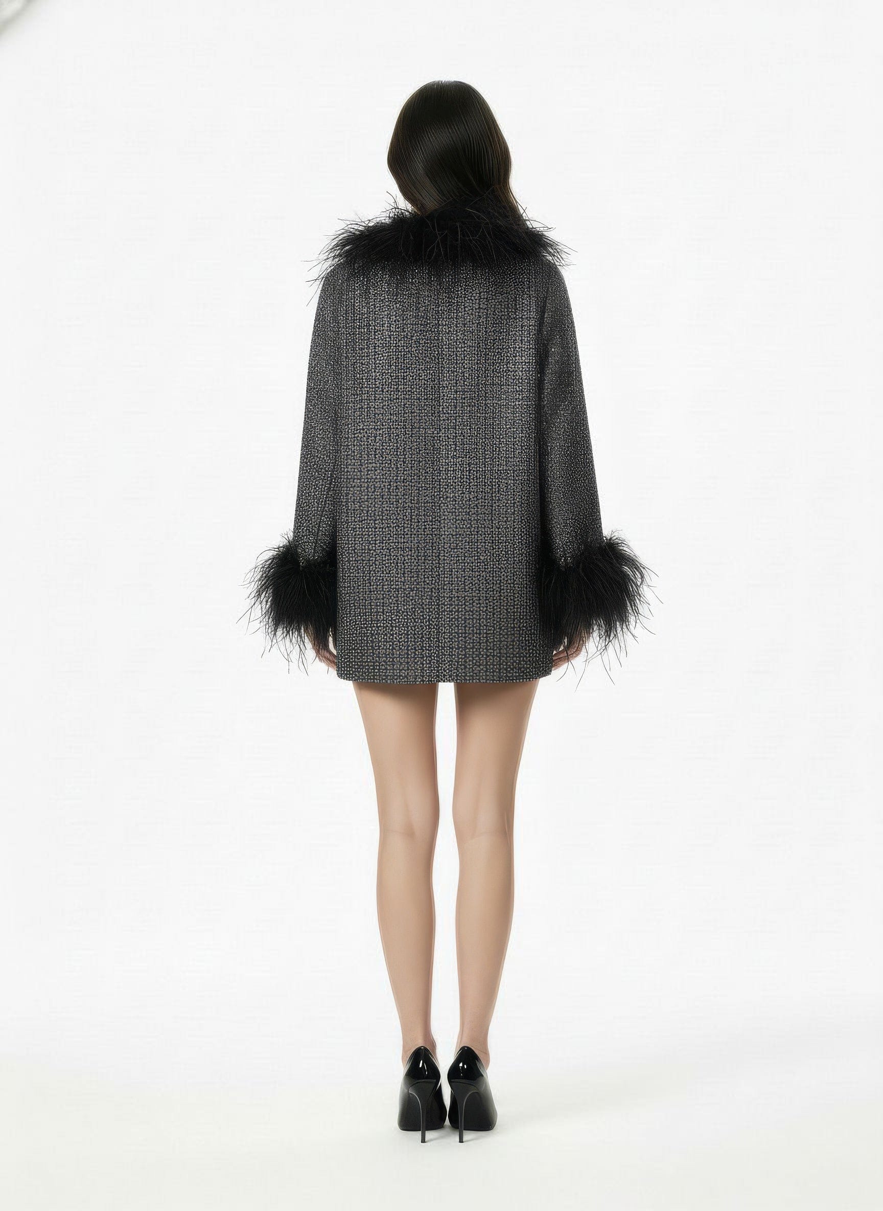 Renée Feather Coat made by Nana Jacqueline