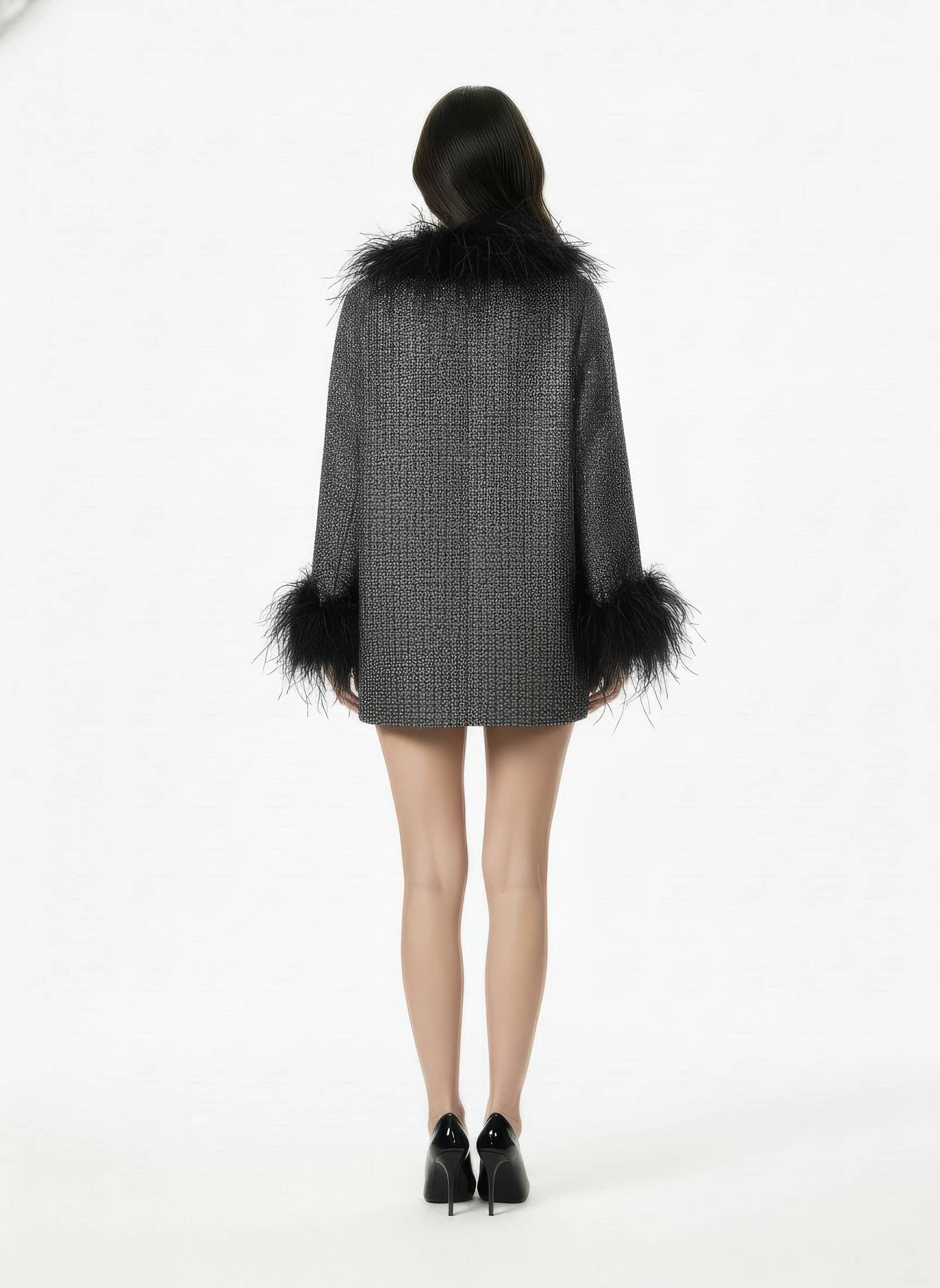 Renée Feather Coat made by Nana Jacqueline