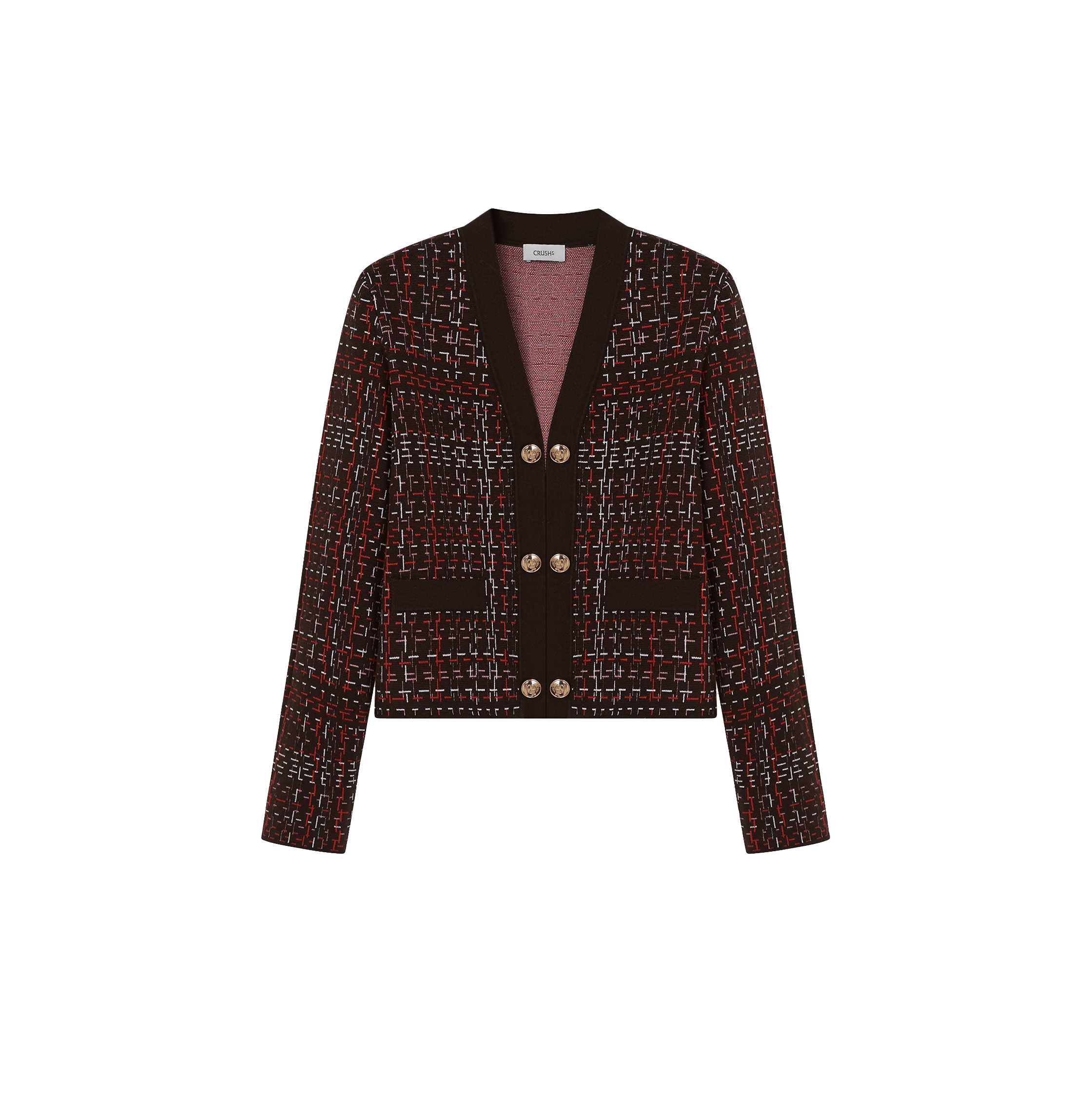 JACQUARD MANDARIN JACKET made by CRUSH Collection