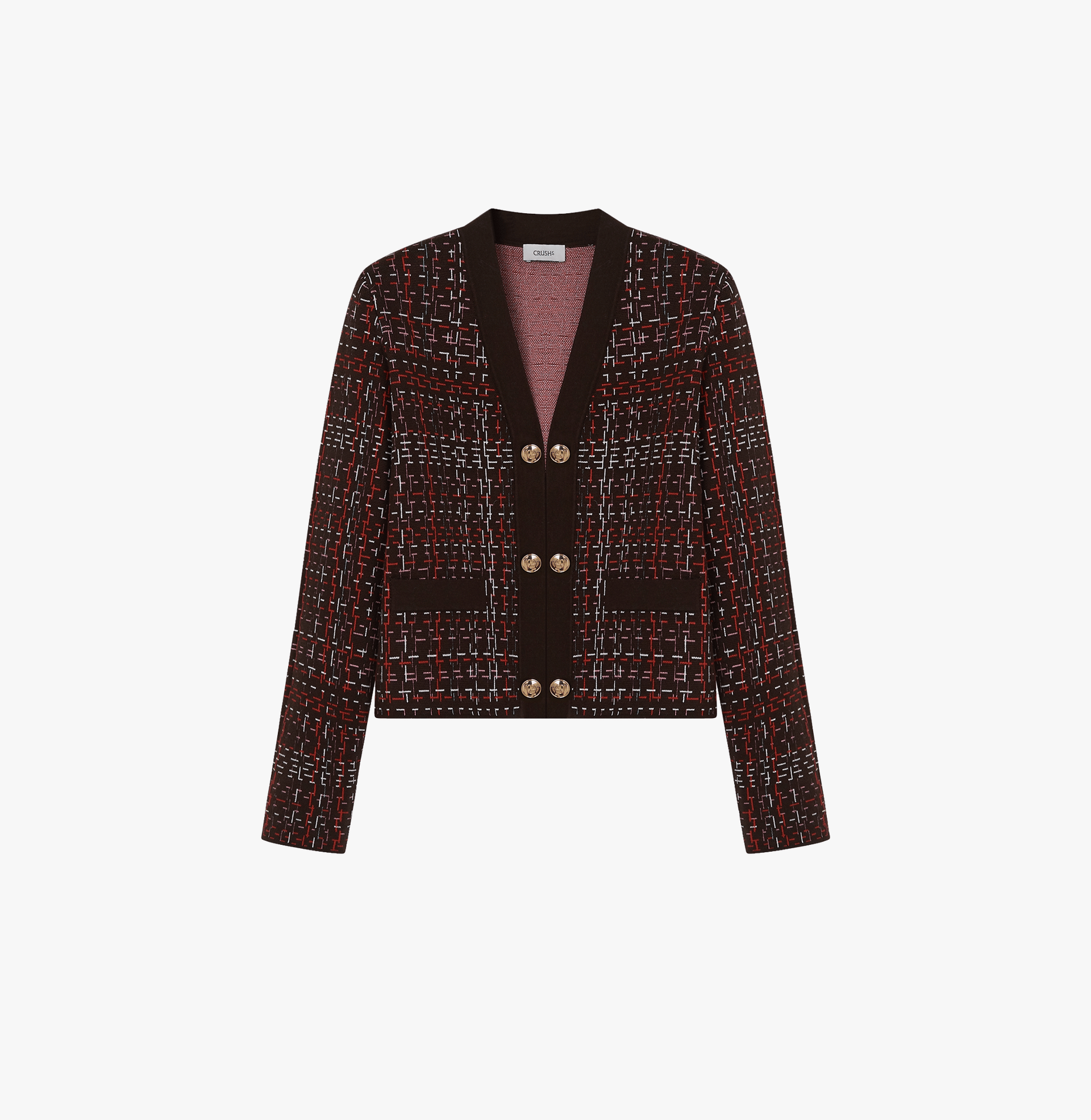 JACQUARD MANDARIN JACKET made by CRUSH Collection