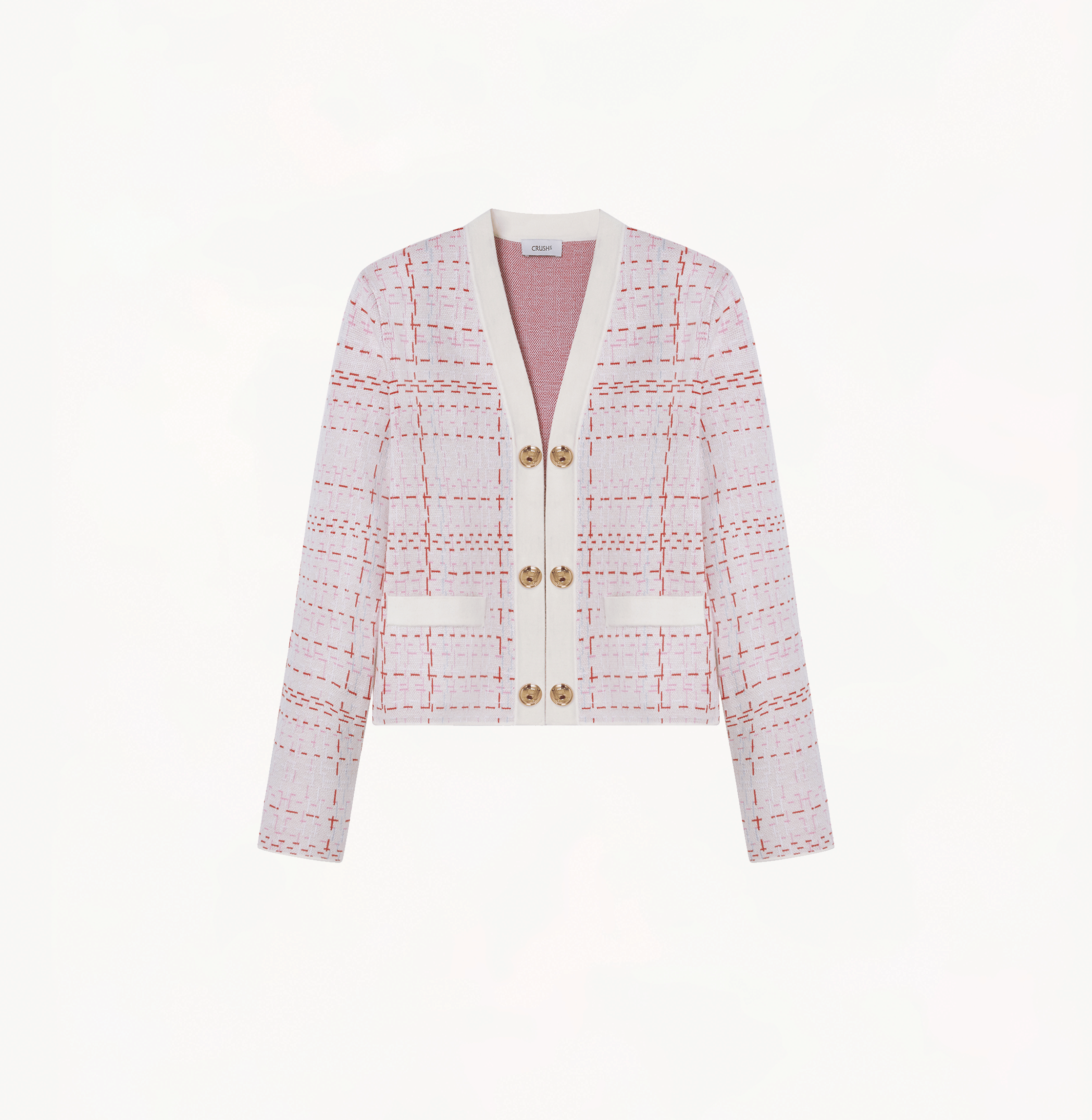 JACQUARD MANDARIN JACKET made by CRUSH Collection