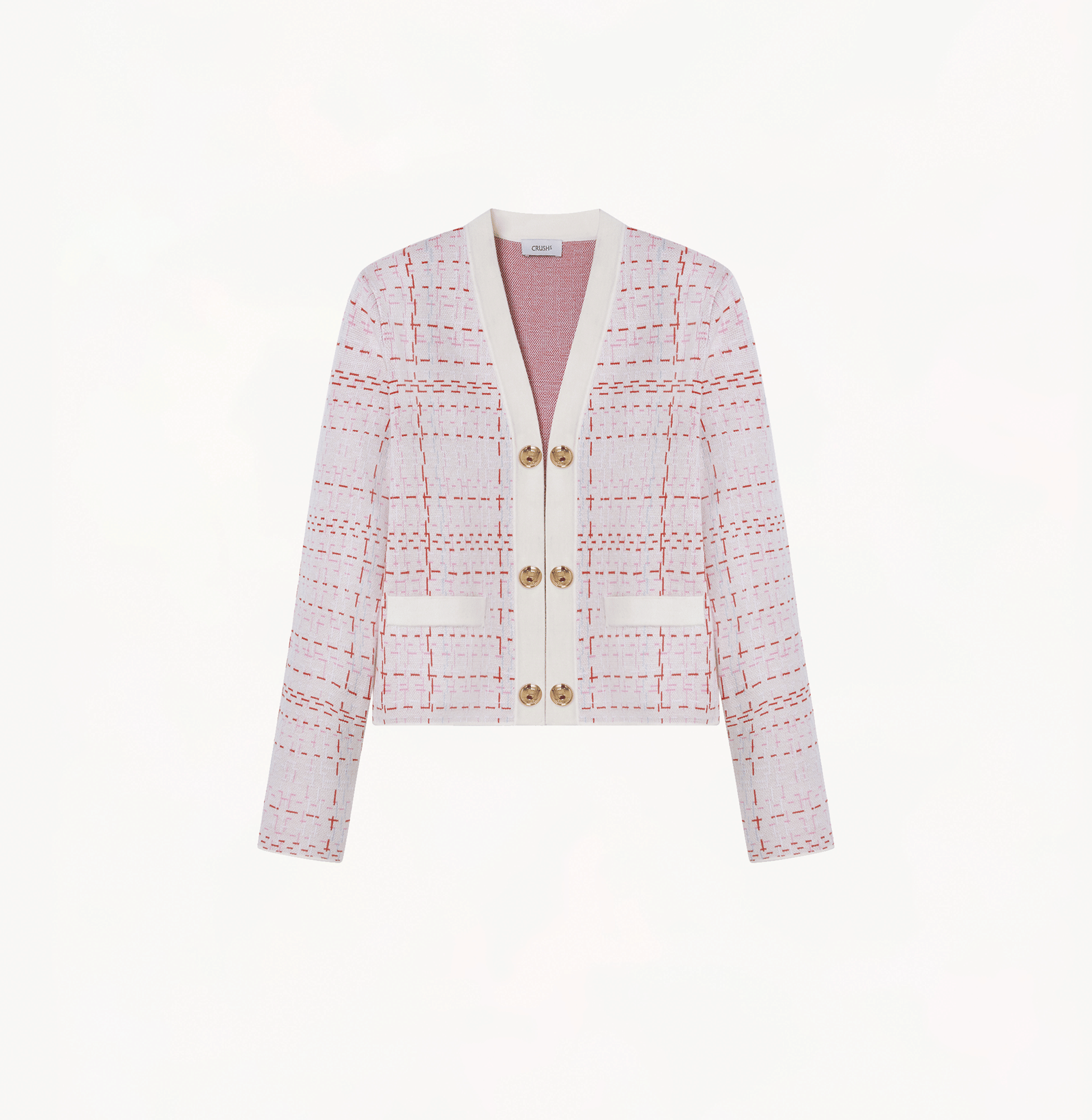 JACQUARD MANDARIN JACKET made by CRUSH Collection